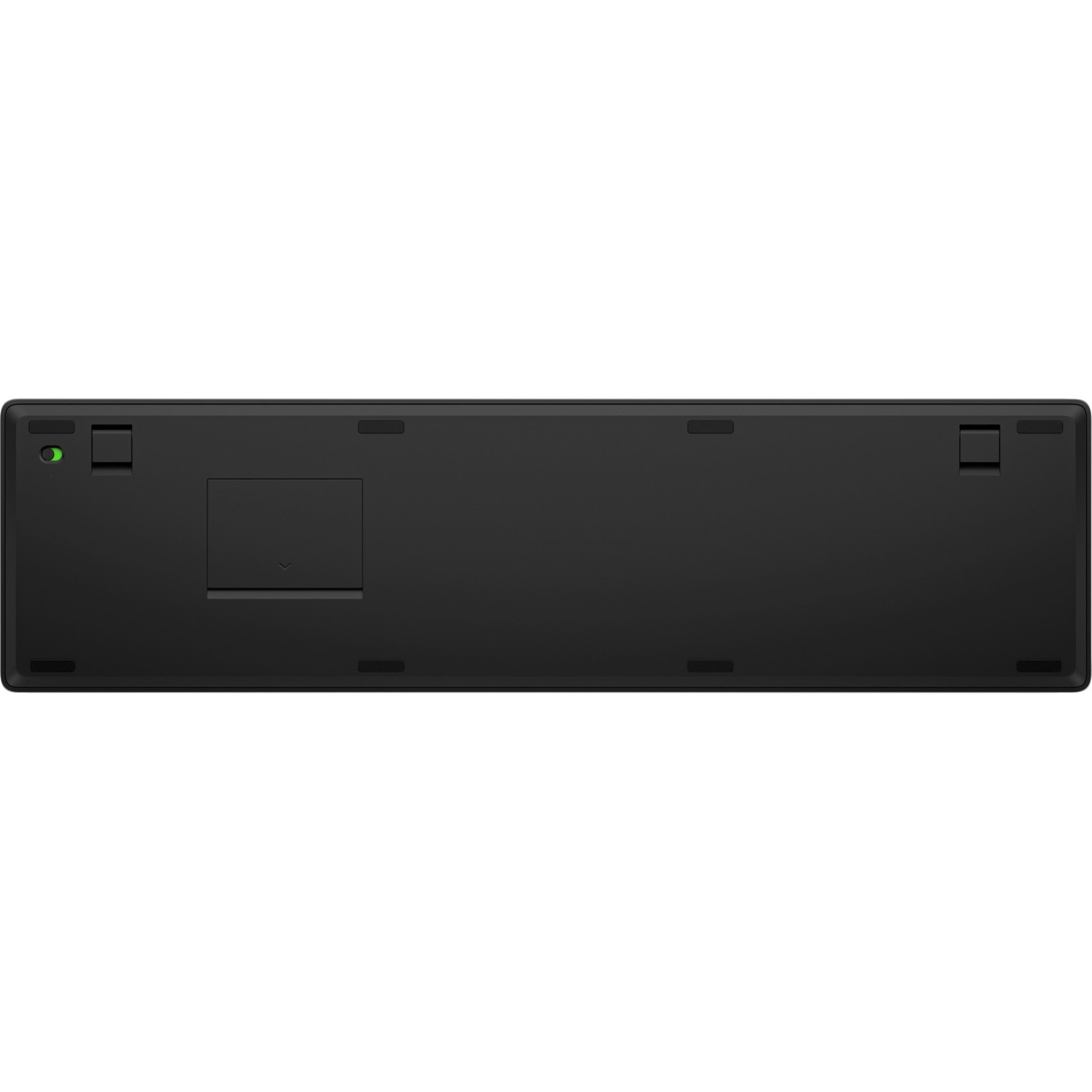 HP 455 Programmable Wireless Keyboard - Wireless Connectivity - RF - 2.40 MHz - English (US) - Notebook - PC - AA Battery Size Supported - Black — bottom