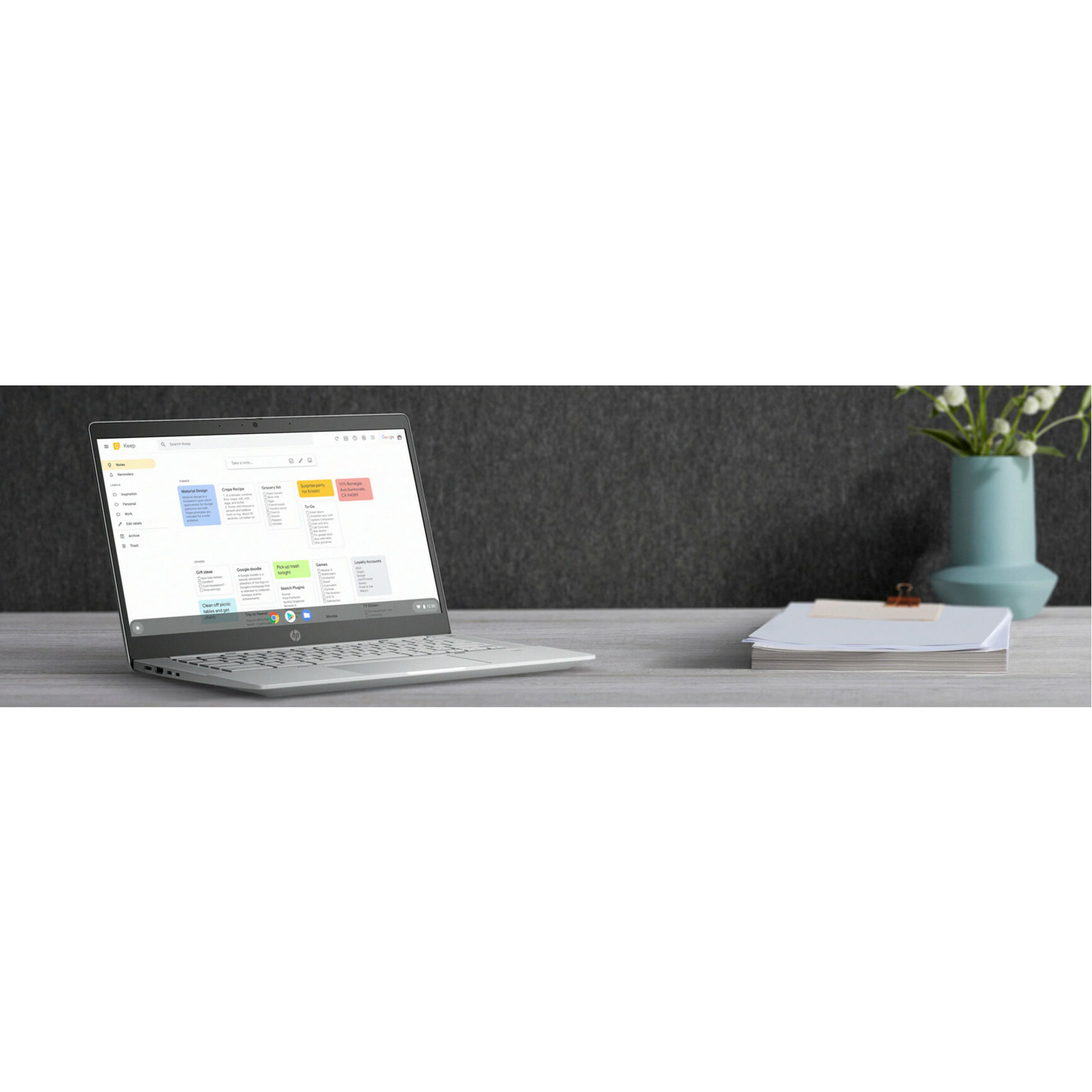 HP Pro c645 14" Chromebook - AMD Ryzen 3 3250C - 8 GB - 64 GB Flash Memory - AMD Chip - ChromeOS - AMD Radeon Graphics - 10 Hours Battery Run Time - IEEE 802.11ax Wireless LAN Standard — life style