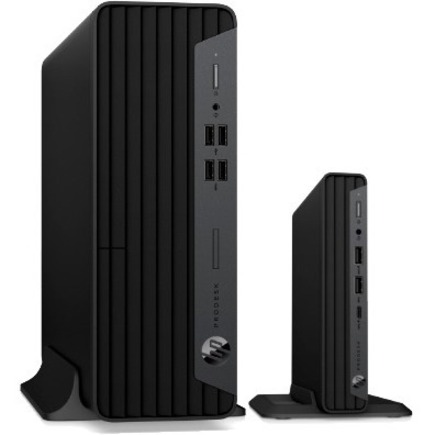 HP Business Desktop ProDesk 400 G7 Desktop Computer - Intel Core i5 10th Gen i5-10500 - vPro Technology - 8 GB - 256 GB PCI Express 3.0 SSD - Small Form Factor - Intel Q470 Chip - Intel UHD Graphics 630 DDR4 SDRAM — alternate image1