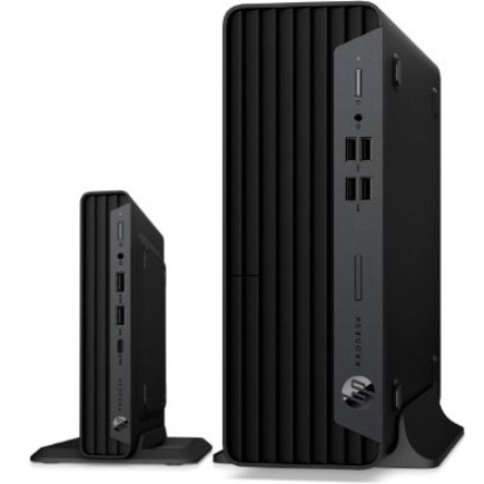 HP Business Desktop ProDesk 400 G7 Desktop Computer - Intel Core i5 10th Gen i5-10500 - vPro Technology - 8 GB - 256 GB PCI Express 3.0 SSD - Small Form Factor - Intel Q470 Chip - Intel UHD Graphics 630 DDR4 SDRAM — alternate image2