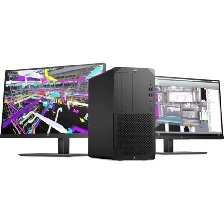HP Z2 G8 Workstation - 1 Core i9 11th Gen i9-11900K - vPro Technology - 32 GB - 256 GB SSD - Tower - Black - Intel Chip - Serial ATA/600 Controller - 0, 1 RAID Levels - Intel Optane Memory Ready - Gigabit Ethernet — alternate image3