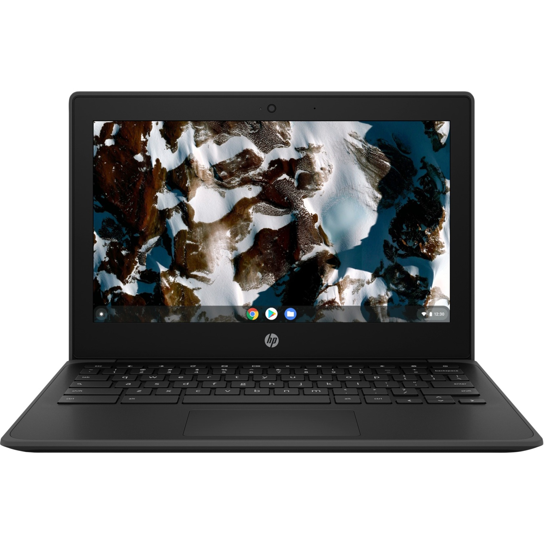HP Chromebook 11 G9 EE 11.6" Touchscreen Chromebook - Intel Celeron N5100 - 8 GB - 64 GB Flash Memory - Intel Chip - In-plane Switching (IPS) Technology - IEEE 802.11ax Wireless LAN Standard — front