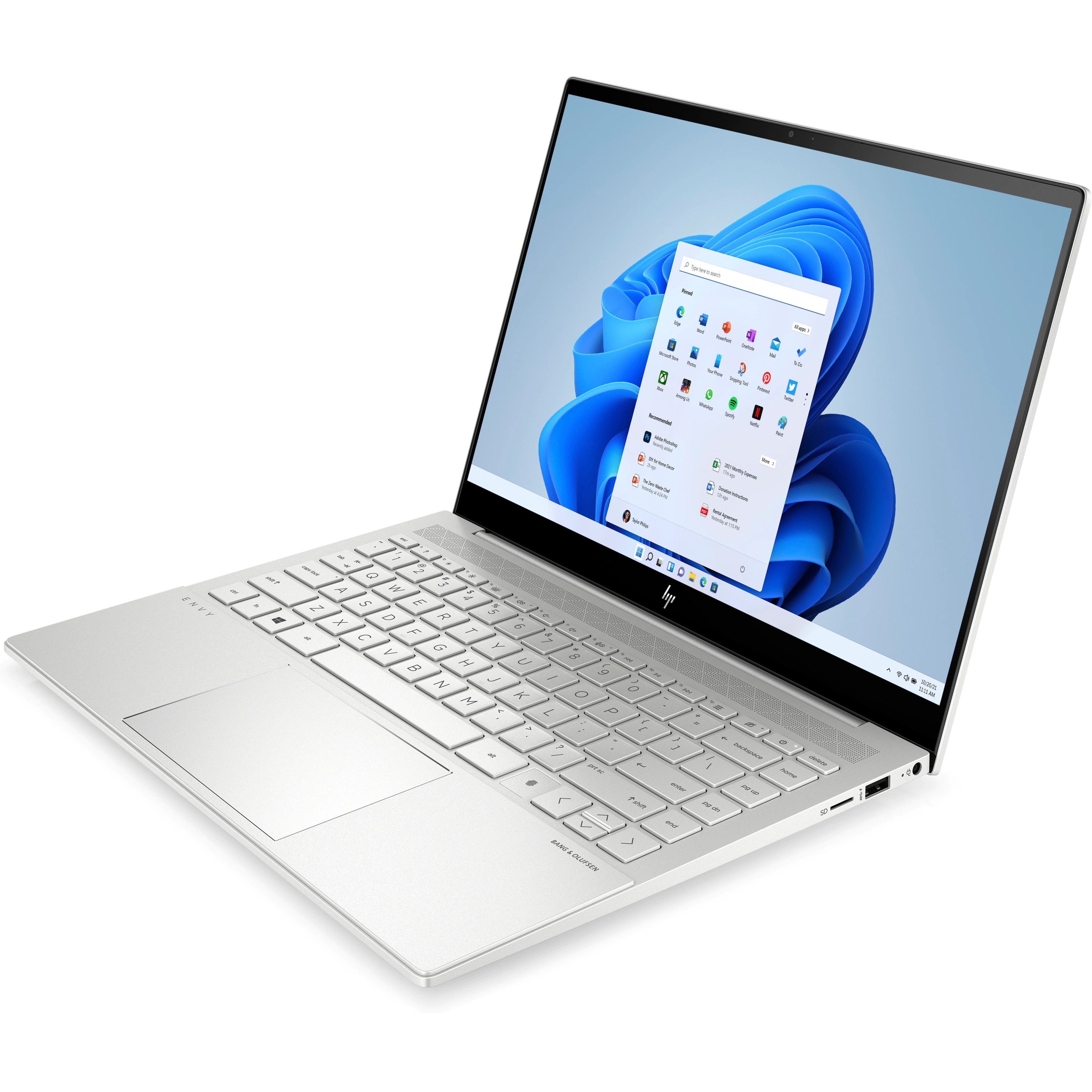 HP Envy 14-eb0000 14-eb0047nr 14" Notebook - WUXGA - Intel Core i7 11th Gen i7-1165G7 - 16 GB - 512 GB SSD - Natural Silver Aluminum - Refurbished - Intel Chip - 1920 x 1200 - Windows 11 Home - Intel Iris Xe Graphics - In-plane Switching (IPS) Technology - Front Camera/Webcam - 19.25 Hours Battery Run Time - IEEE 802.11ax Wireless LAN Standard — alternate image1