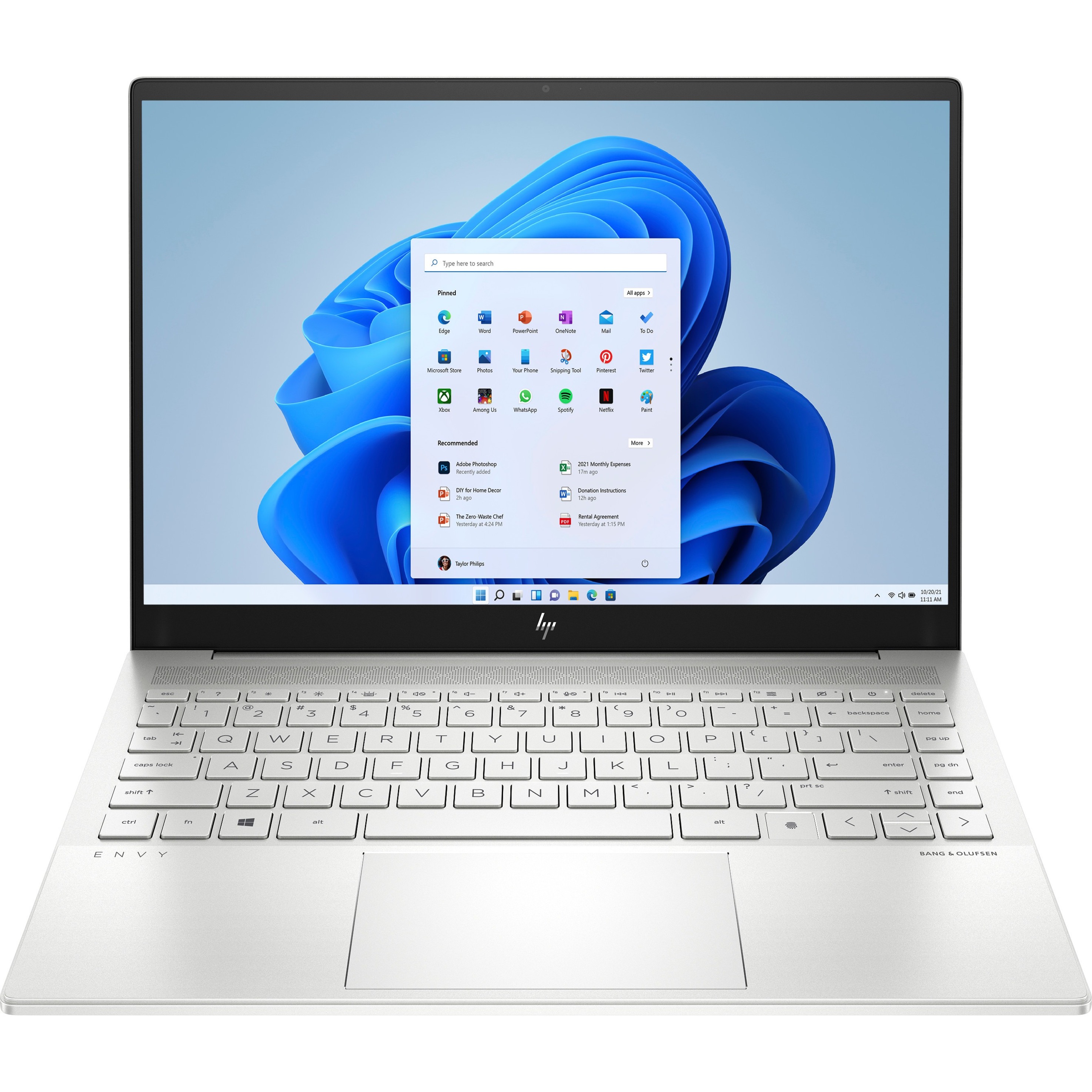 HP Envy 14-eb0000 14-eb0047nr 14" Notebook - WUXGA - Intel Core i7 11th Gen i7-1165G7 - 16 GB - 512 GB SSD - Natural Silver Aluminum - Refurbished - Intel Chip - 1920 x 1200 - Windows 11 Home - Intel Iris Xe Graphics - In-plane Switching (IPS) Technology - Front Camera/Webcam - 19.25 Hours Battery Run Time - IEEE 802.11ax Wireless LAN Standard — front