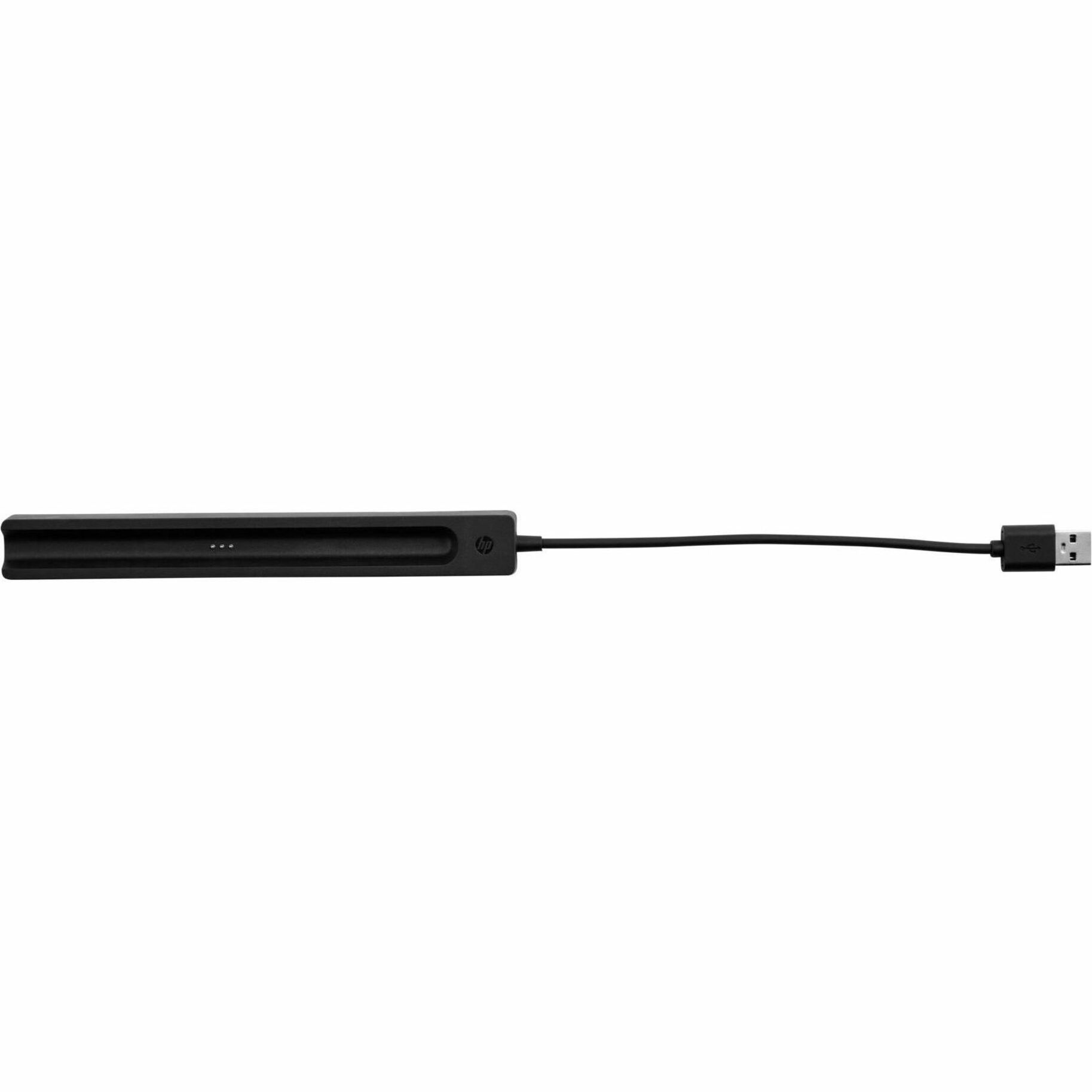 HP Slim Rechargeable Pen Charger - 5.90" Cable - Black — alternate image1