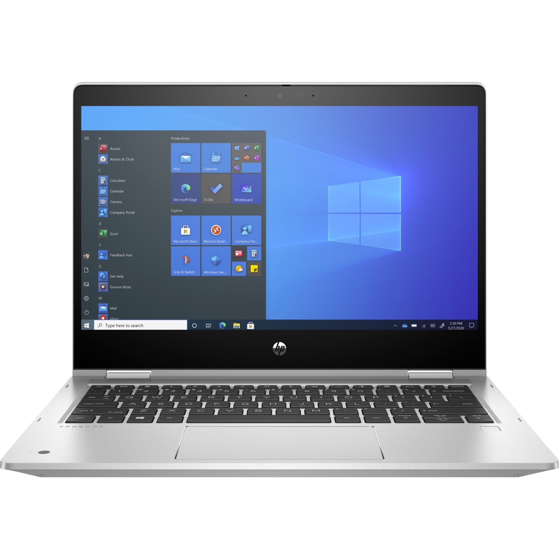 HP ProBook x360 435 G8 13" Touchscreen Convertible 2 in 1 Notebook - AMD Ryzen 5 PRO 5650U - 8 GB - 256 GB SSD - AMD Chip — front