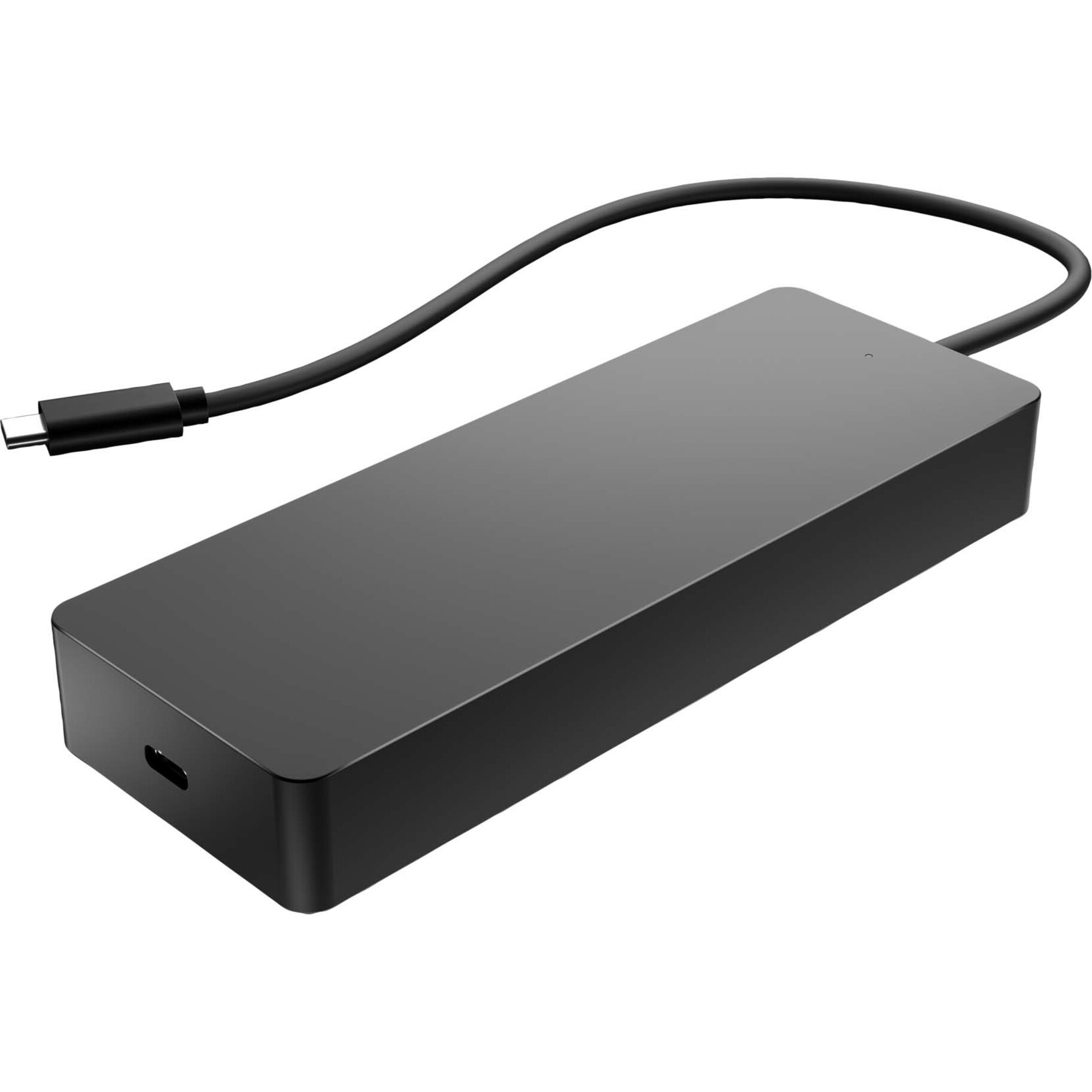 HP Travel USB-C Multi Port Hub - for Notebook, Desktop PC - Memory Card Reader - microSD, SD, microSD (TransFlash) - USB Type C - 2 Displays Supported - 4K - 3840 x 2160 - 2 x USB Type-A Ports - USB Type-A - USB Type-C - 1 x RJ-45 Ports - Network (RJ-45) - 1 x HDMI Ports - HDMI - DisplayPort - Black - Wired - Gigabit Ethernet - Windows 10, Windows 11, ChromeOS, macOS — alternate image1