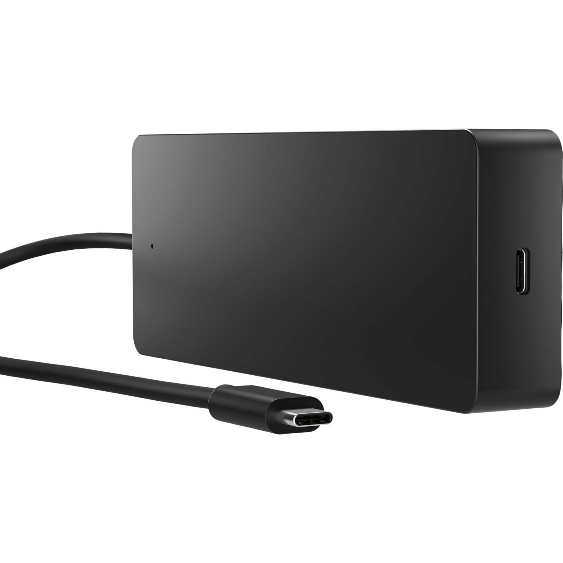 HP Travel USB-C Multi Port Hub - for Notebook, Desktop PC - Memory Card Reader - microSD, SD, microSD (TransFlash) - USB Type C - 2 Displays Supported - 4K - 3840 x 2160 - 2 x USB Type-A Ports - USB Type-A - USB Type-C - 1 x RJ-45 Ports - Network (RJ-45) - 1 x HDMI Ports - HDMI - DisplayPort - Black - Wired - Gigabit Ethernet - Windows 10, Windows 11, ChromeOS, macOS — alternate image3