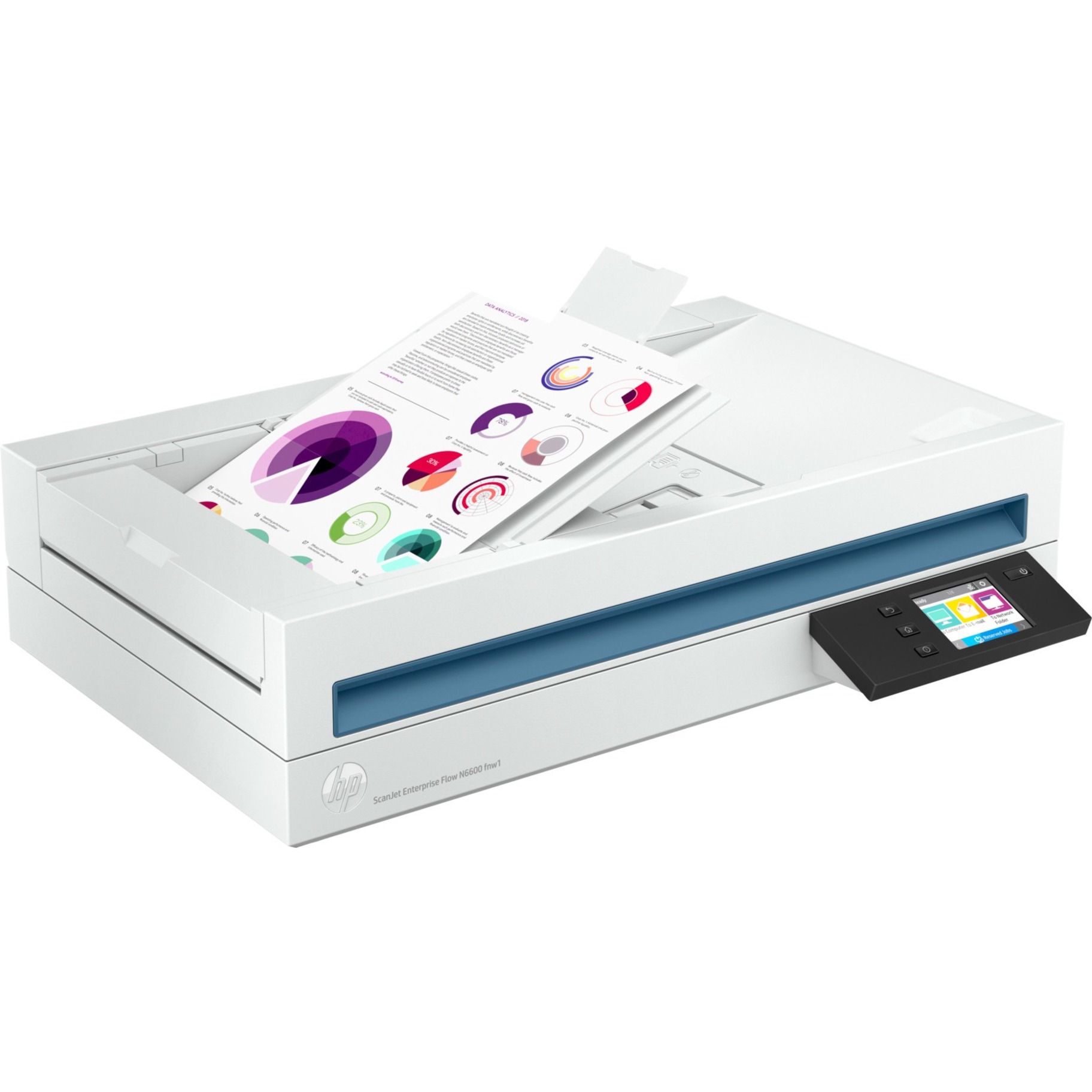 HP Scanjet Enterprise Flow N6600 fnw1 Flatbed/ADF Scanner - 600 dpi Optical - 48-bit Color - 50 ppm (Mono) - 50 ppm (Color) - Duplex Scanning - USB — alternate image5