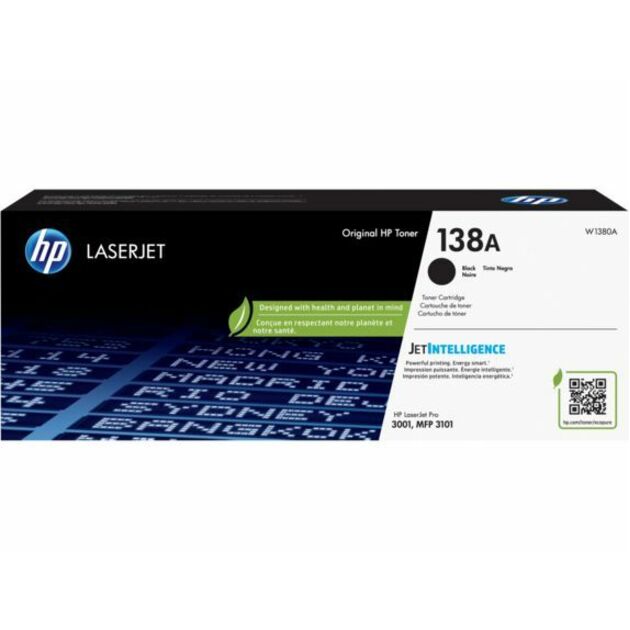 HP 138A Original Standard Yield Laser Toner Cartridge - Black - 1 Each - 1500 Pages