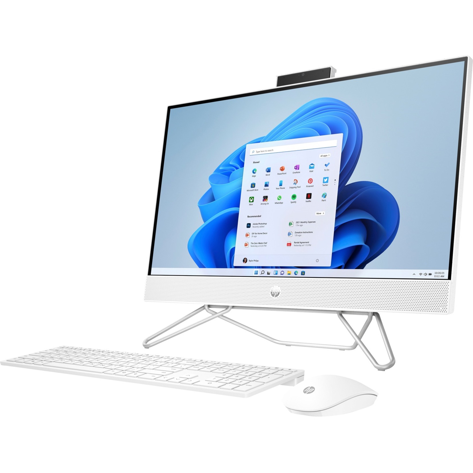 HP 24-cb1008la All-in-One Computer - Intel Core i5 12th Gen i5-1235U - 8 GB - 256 GB SSD - 23.8" Full HD - Desktop - 1920 x 1080 - Intel Iris X? Graphics DDR4 SDRAM - IEEE 802.11ac Wireless LAN - 65 W