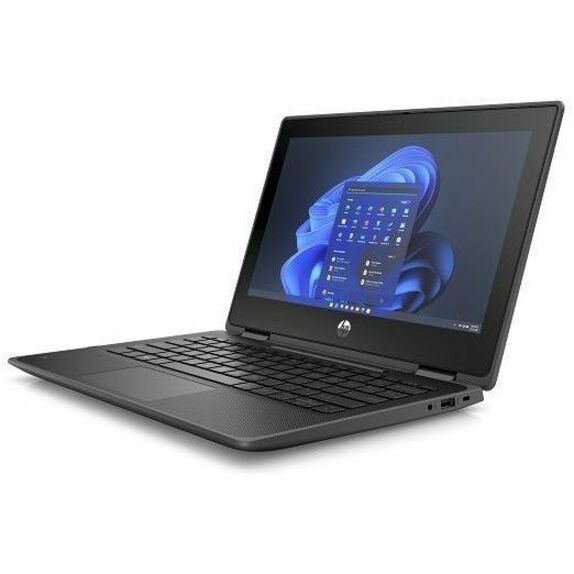 HP Pro x360 Fortis 11 G10 11.6" Touchscreen Rugged Convertible 2 in 1 Notebook - HD - 60 Hz - Intel Core i3 12th Gen i3-1210U - 8 GB - 128 GB SSD - Intel Chip - 1366 x 768 - Intel UMA Graphics - BrightView — left