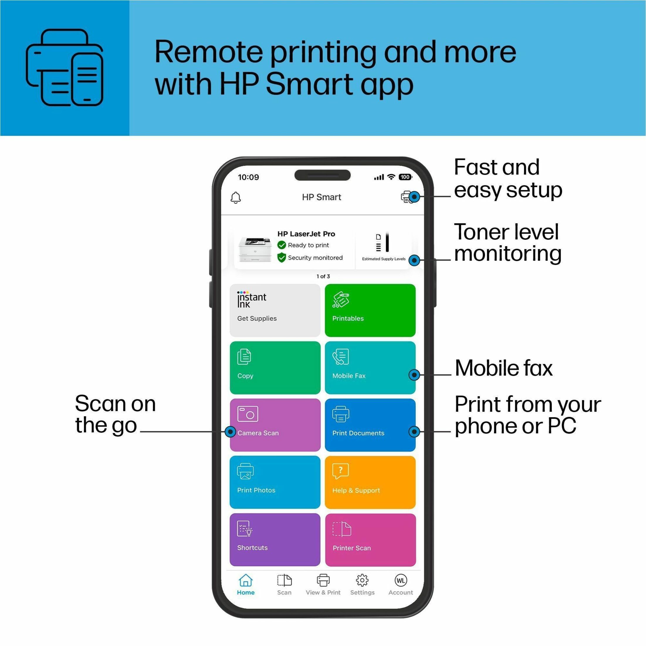 HP LaserJet Pro 4001dn Printer - LaserJet Pro 4001dn Monochrome Printer — alternate image5
