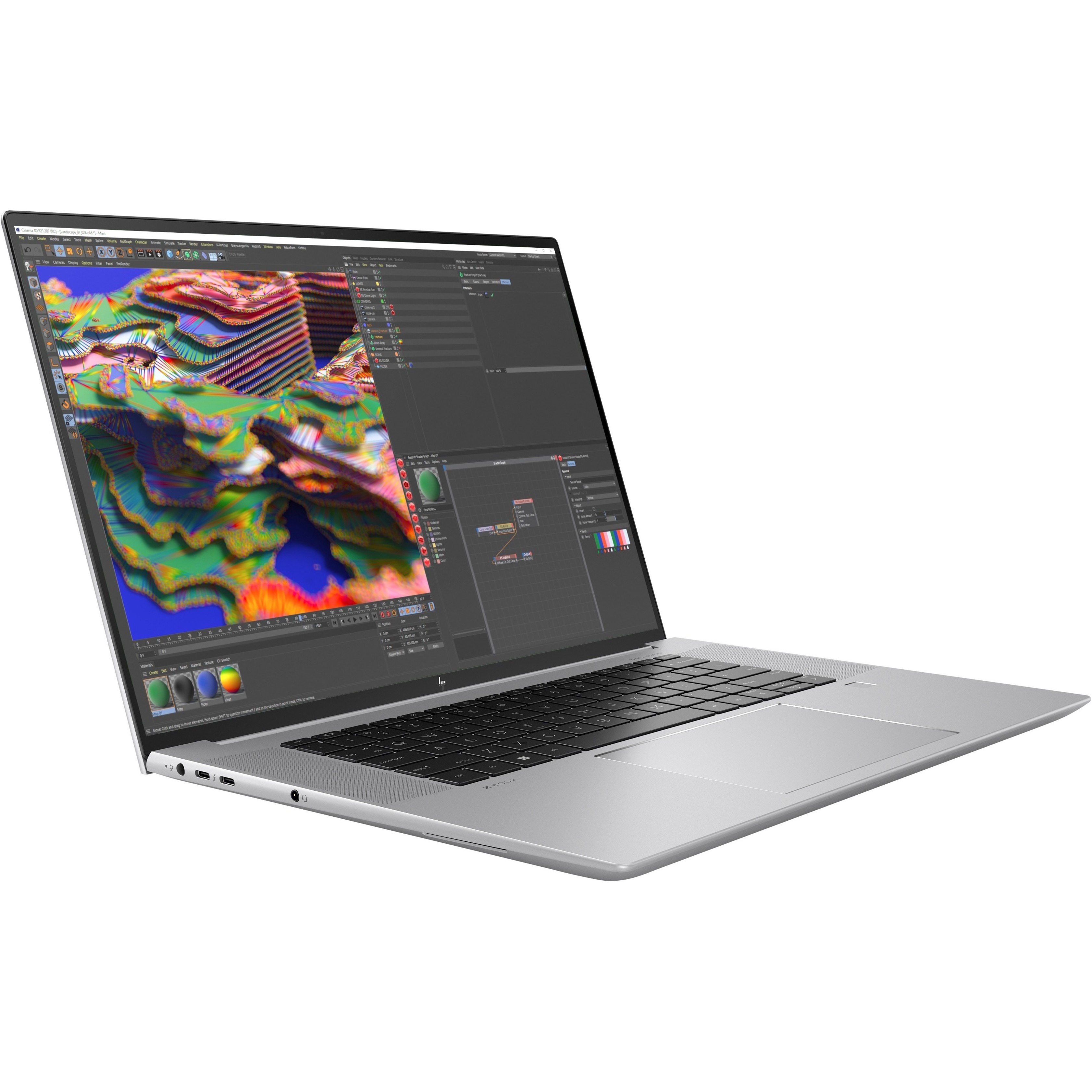 HP ZBook Studio G9 16" Mobile Workstation - Intel Core i9 12th Gen i9-12900H - vPro Technology - 64 GB - 4 TB HDD - Intel Chip - In-plane Switching (IPS) Technology - Front Camera/Webcam - 12 Hours Battery Run Time - IEEE 802.11ax Wireless LAN Standard — alternate image1