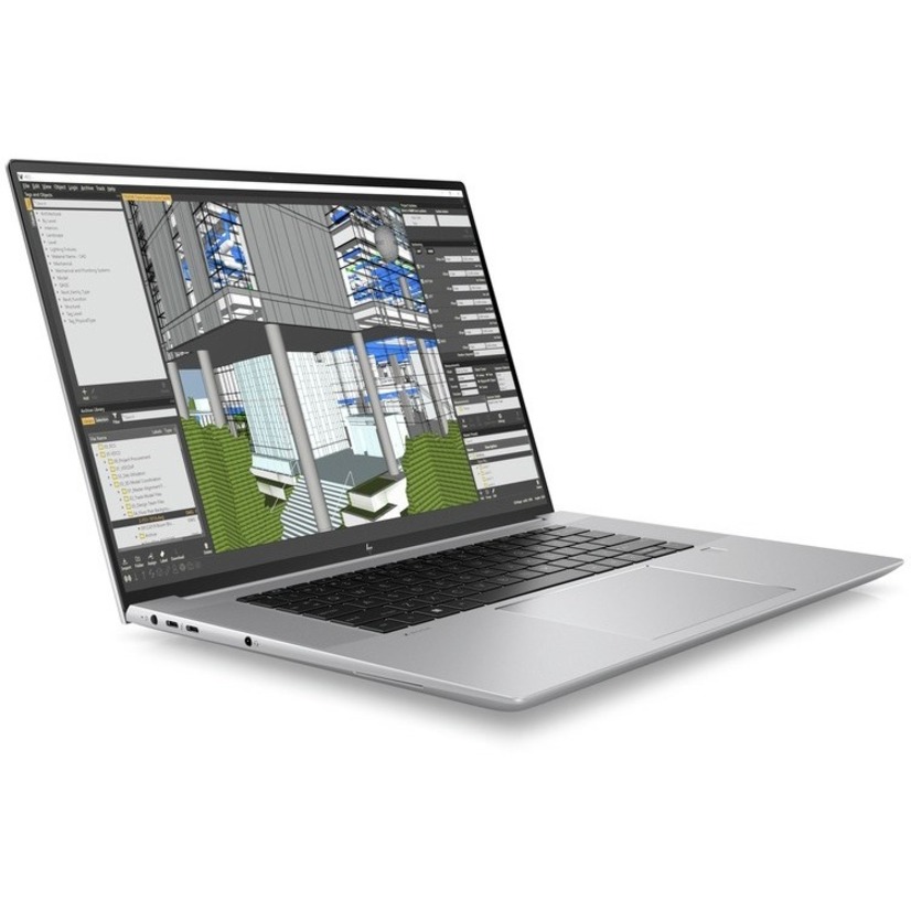 HP ZBook Studio G9 16" Mobile Workstation - Intel Core i9 12th Gen i9-12900H - vPro Technology - 64 GB - 4 TB HDD - Intel Chip - In-plane Switching (IPS) Technology - Front Camera/Webcam - 12 Hours Battery Run Time - IEEE 802.11ax Wireless LAN Standard — alternate image3