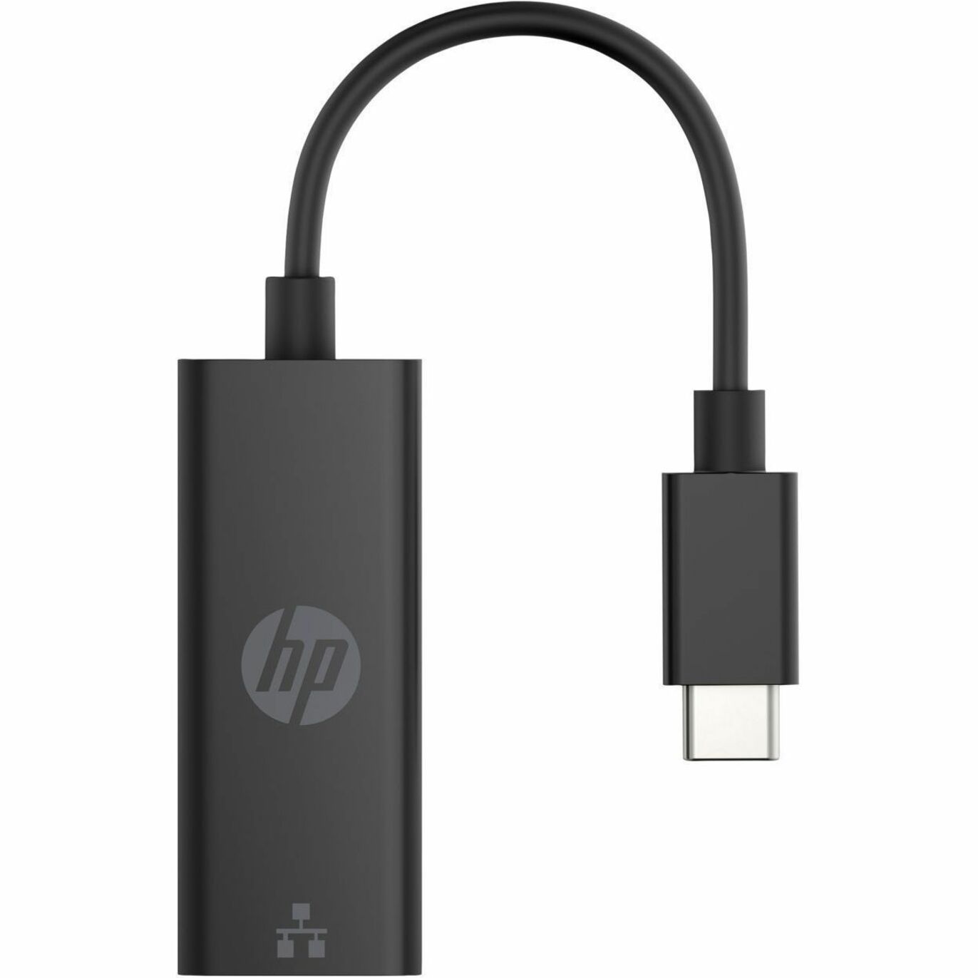 HP USB-C to RJ45 Adapter G2 - USB Type C - 1 Gbit/s Data Transfer Rate - 1 Port(s) - 1 - Twisted Pair - 10/100/1000Base-T - Portable - Black — alternate image1