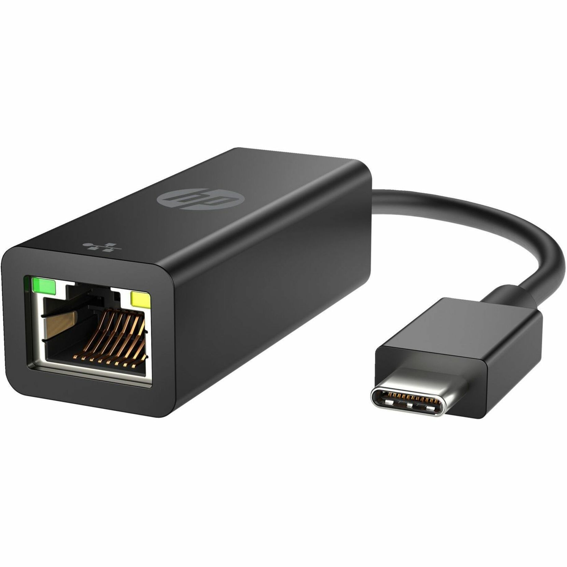 HP USB-C to RJ45 Adapter G2 - USB Type C - 1 Gbit/s Data Transfer Rate - 1 Port(s) - 1 - Twisted Pair - 10/100/1000Base-T - Portable - Black — alternate image3