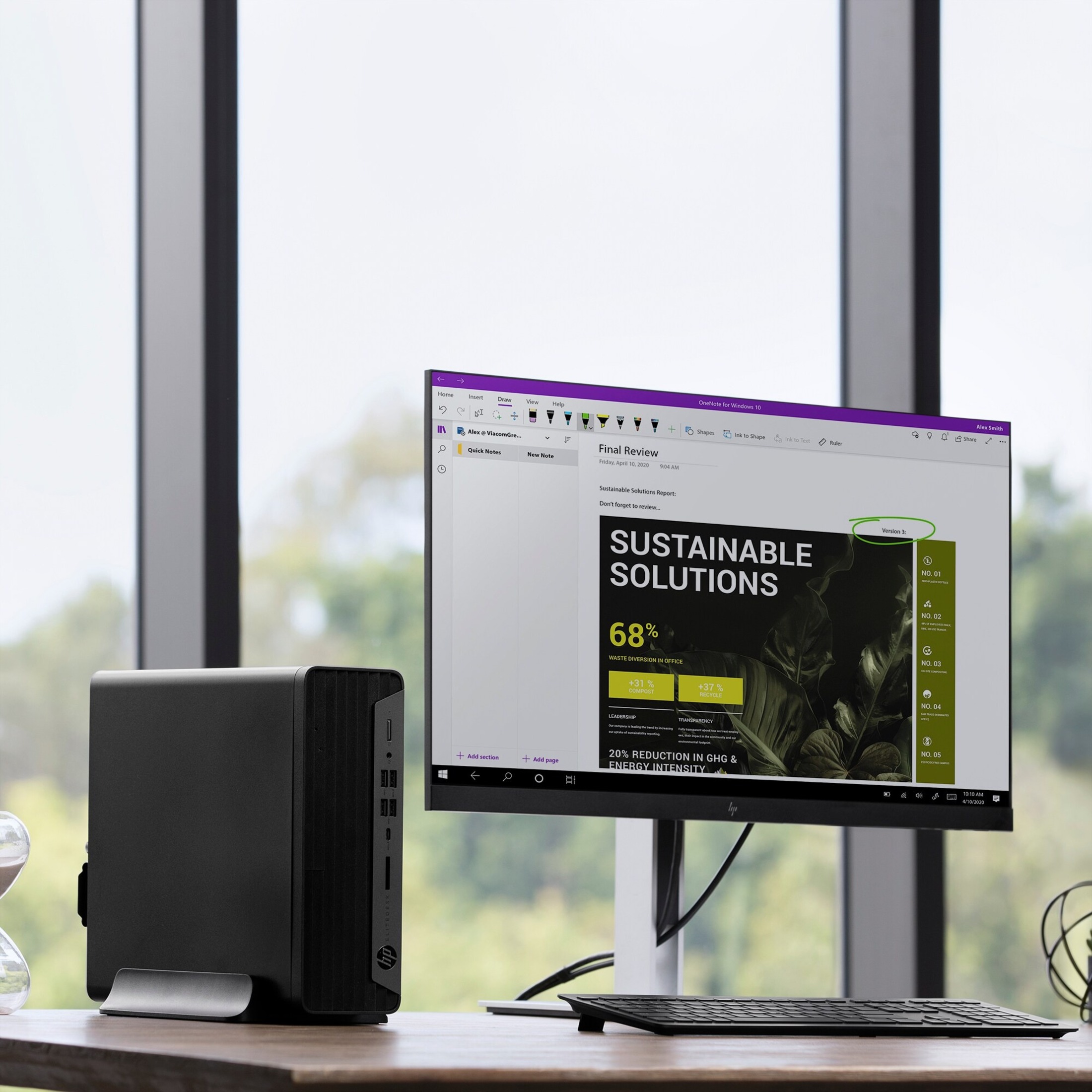 HP EliteDesk 805 G8 Desktop Computer — alternate image1