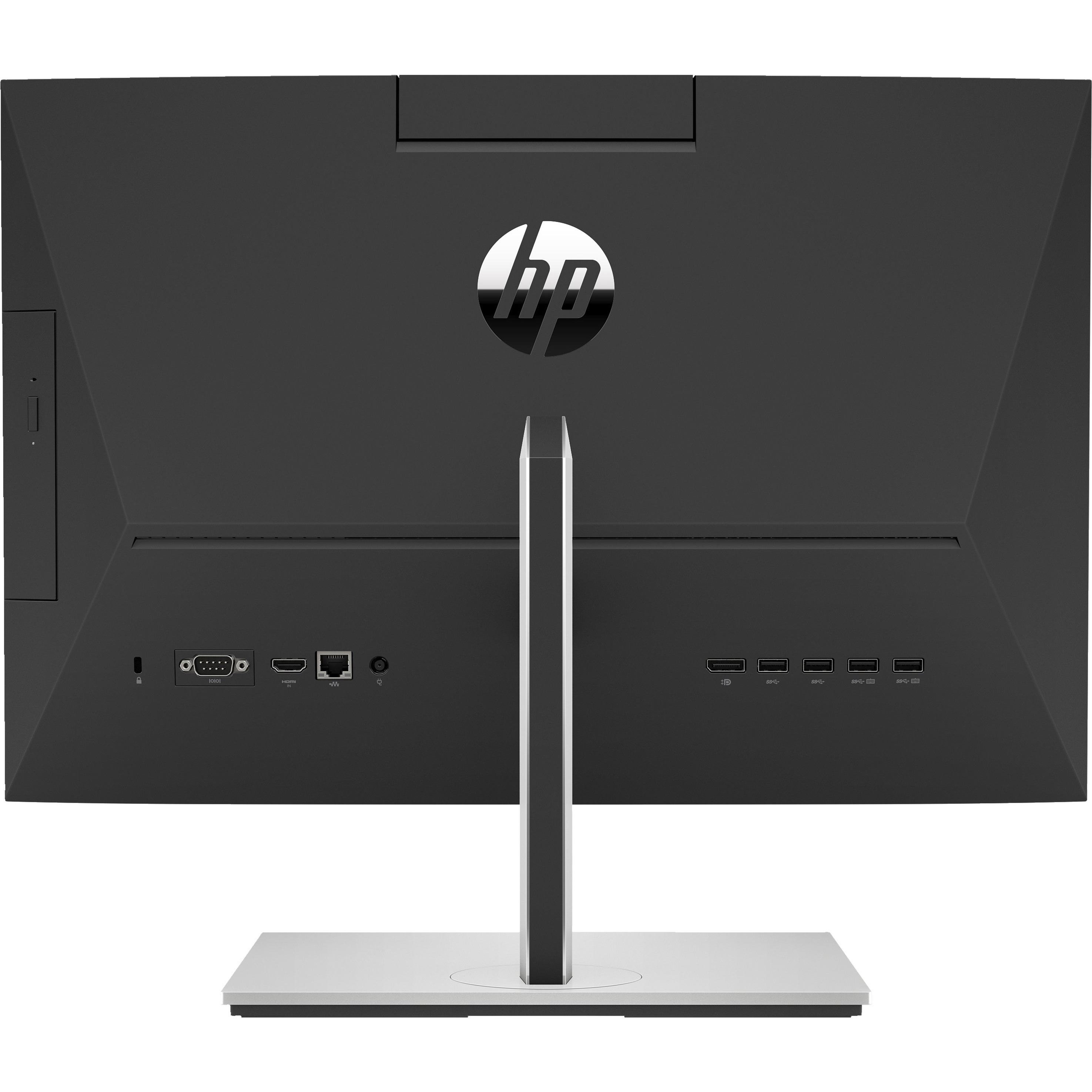 HP ProOne 600 G6 All-in-One Computer - Intel Core i5 10th Gen i5-10500 - 8 GB - 256 GB PCI Express NVMe SSD - 21.5" Full HD Touchscreen - Desktop - Intel Q470 Chip - 1920 x 1080 - Windows 11 Pro - Intel UHD Graphics 630 DDR4 SDRAM - DVD-Writer - IEEE 802.11ax Wireless LAN - 120 W — rear