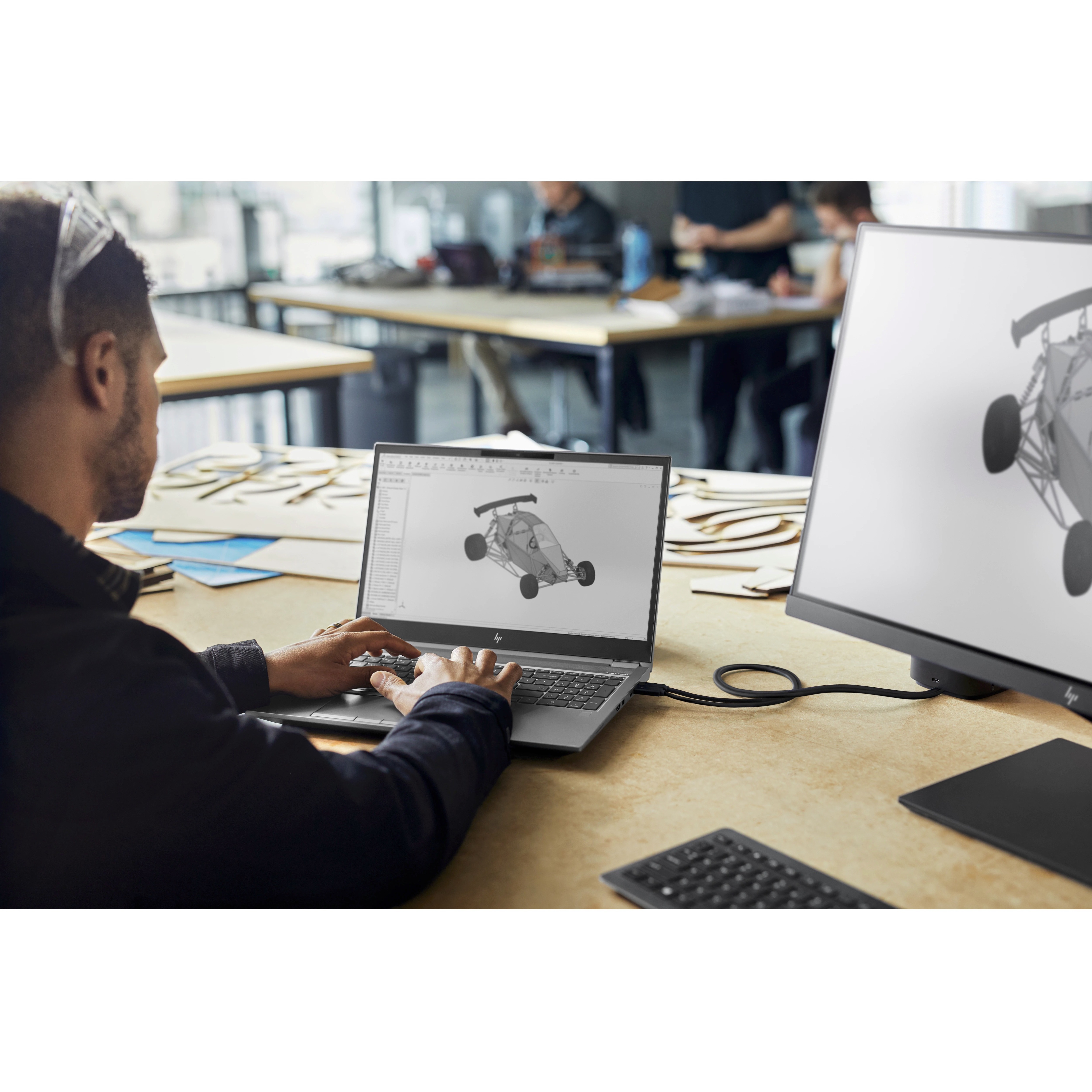 HP ZBook Fury G7 15 15" Mobile Workstation - 60 Hz - Intel Core i9 10th Gen i9-10885H - vPro Technology - 64 GB - Intel WM490 Chip - In-plane Switching (IPS) Technology - 16.25 Hours Battery Run Time - IEEE 802.11ax Wireless LAN Standard — alternate image2