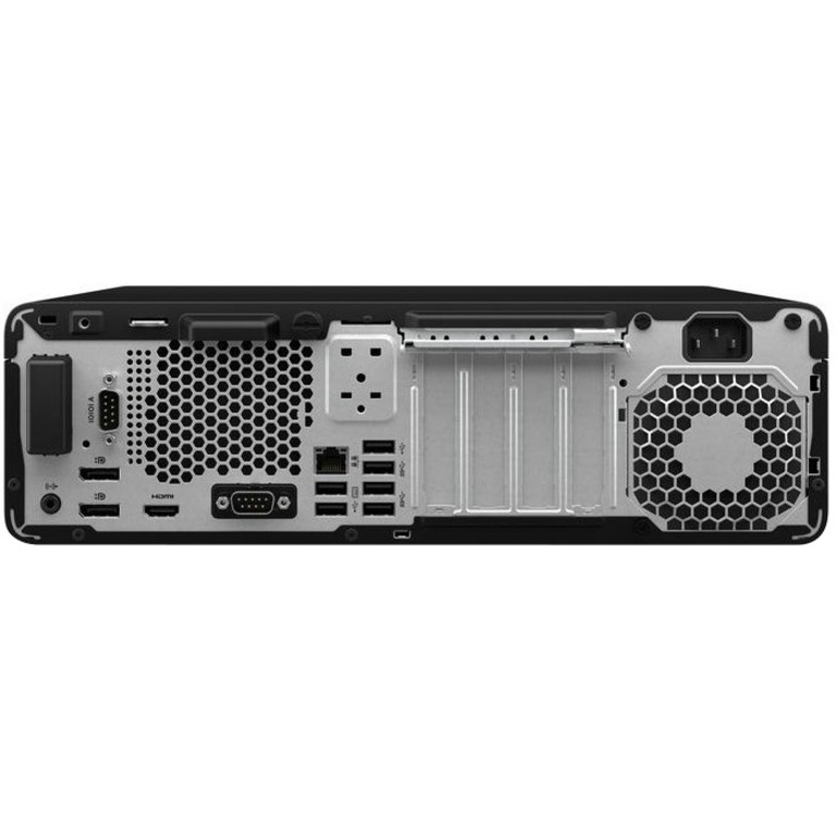 HP Elite Desktop Computer - Intel Core i7 12th Gen i7-12700 - vPro Technology - 16 GB - 512 GB SSD - Small Form Factor - Intel Q670 Chip — rear