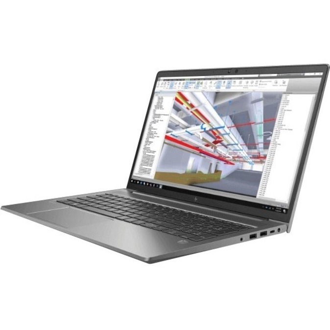 HP ZBook Power G8 15.6" Mobile Workstation - Full HD - 60 Hz - Intel Core i7 11th Gen i7-11850H - vPro Technology - 32 GB - 512 GB SSD - English (US) Keyboard - Intel WM590 Chip - 1920 x 1080 - Windows 10 Pro - NVIDIA RTX A2000 with 4 GB, Intel UHD Graphics - In-plane Switching (IPS) Technology - Front Camera/Webcam - 12 Hours Battery Run Time - IEEE 802.11 a/b/g/n/ac/ax Wireless LAN Standard — alternate image3