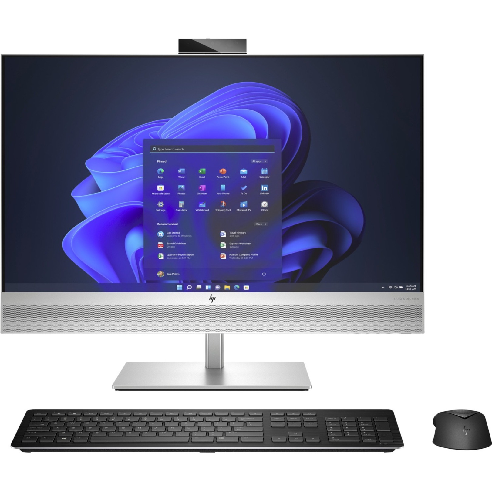 HP EliteOne 870 G9 All-in-One Computer - Intel Core i7 12th Gen i7-12700 - vPro Technology - 16 GB - 512 GB SSD - 27" Full HD - Desktop - Intel Q670 Chip - 1920 x 1080 - Windows 11 Pro - Intel UHD Graphics 770 DDR5 SDRAM - IEEE 802.11ax Wireless LAN — front