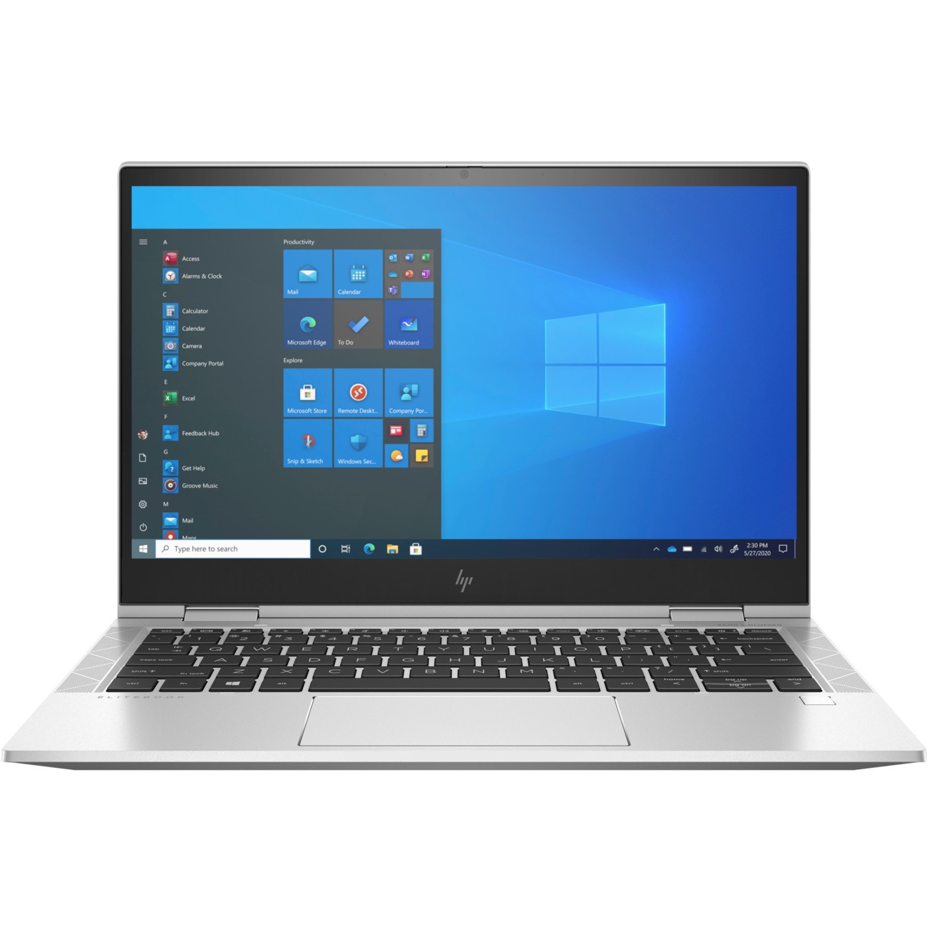 HP EliteBook x360 830 G8 13.3" Touchscreen Convertible 2 in 1 Notebook - Full HD - 60 Hz - Intel Core i5 11th Gen i5-1145G7 - vPro Technology - 8 GB - 256 GB SSD - Intel Chip - LTE - 1920 x 1080 - Intel Iris Xe Graphics - In-plane Switching (IPS) Technology - 5G - IEEE 802.11 a/b/g/n/ac/ax Wireless LAN Standard — frontmaximum