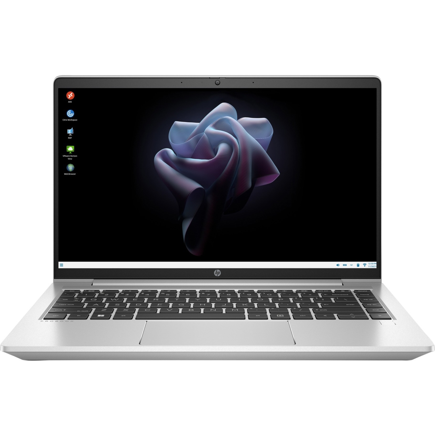HP Pro mt440 G3 14" Thin Client Notebook - Full HD - Intel Celeron 7305 - 8 GB - 256 GB SSD - Intel Chip - 1920 x 1080 - ThinPro - Intel UHD Graphics - In-plane Switching (IPS) Technology - Front Camera/Webcam - IEEE 802.11ax Wireless LAN Standard — front