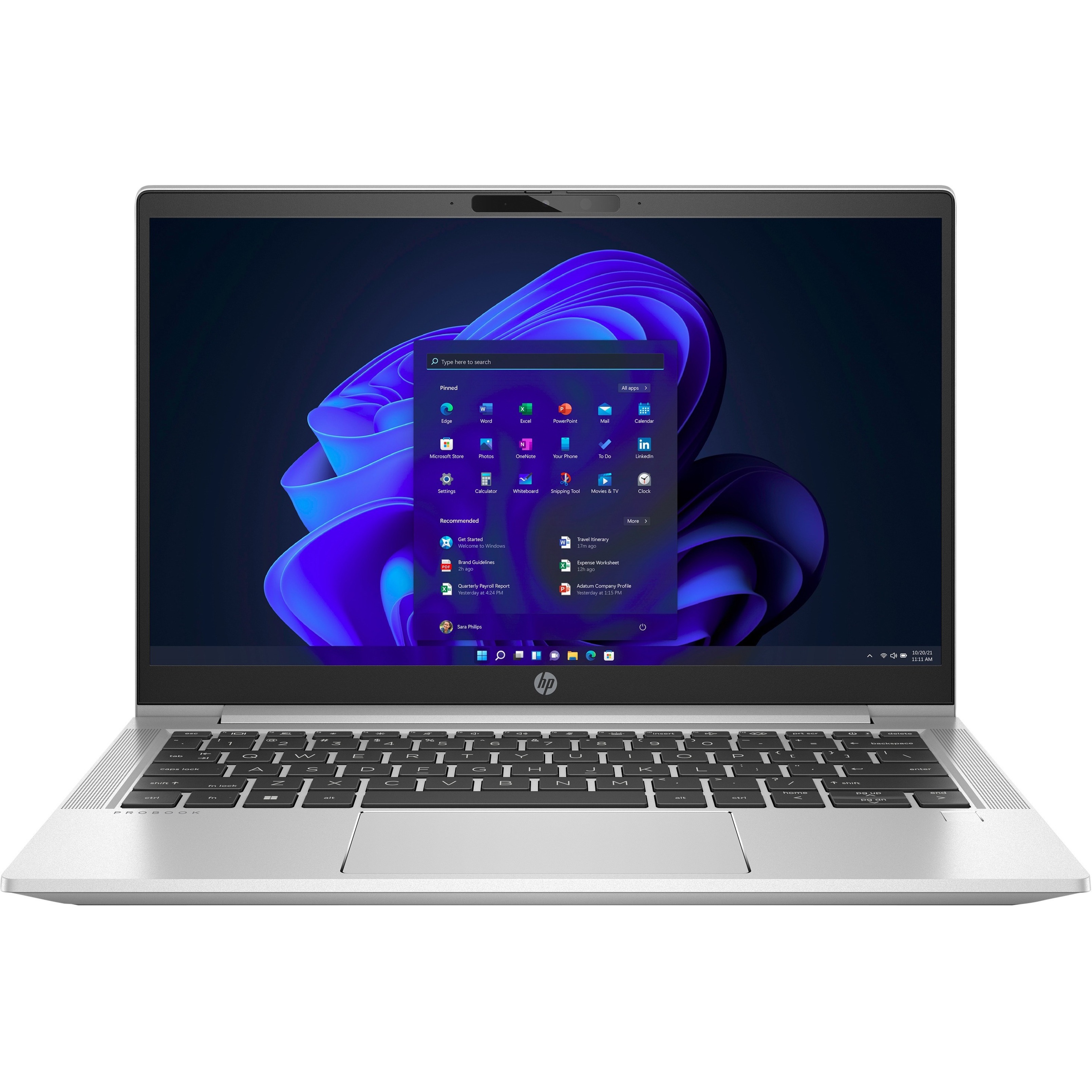HP ProBook 630 G8 13.3" Notebook - Full HD - 1920 x 1080 - Intel Core i5 11th Gen i5-1145G7 - 16 GB Total RAM - 256 GB SSD - Pike Silver - Intel Chip - Intel Iris Xe Graphics - In-plane Switching (IPS) Technology — frontmaximum