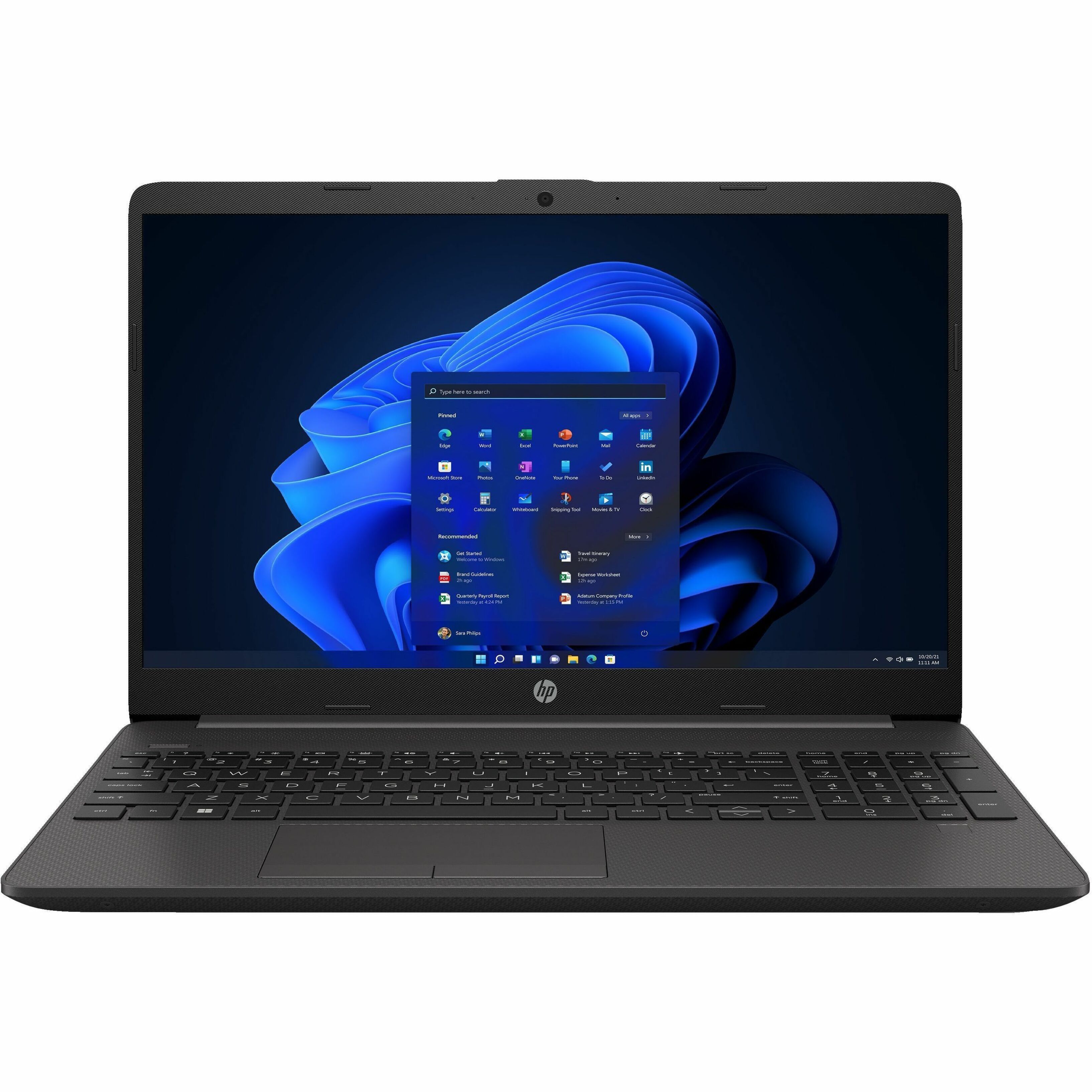 HP 255 G9 15.6" Notebook - Full HD - 60 Hz - AMD Ryzen 5 - 16 GB - 256 GB SSD - AMD Chip - 1920 x 1080 - In-plane Switching (IPS) Technology - Front Camera/Webcam - 10.25 Hours Battery Run Time - IEEE 802.11a/b/g/n/ac Wireless LAN Standard — frontmaximum