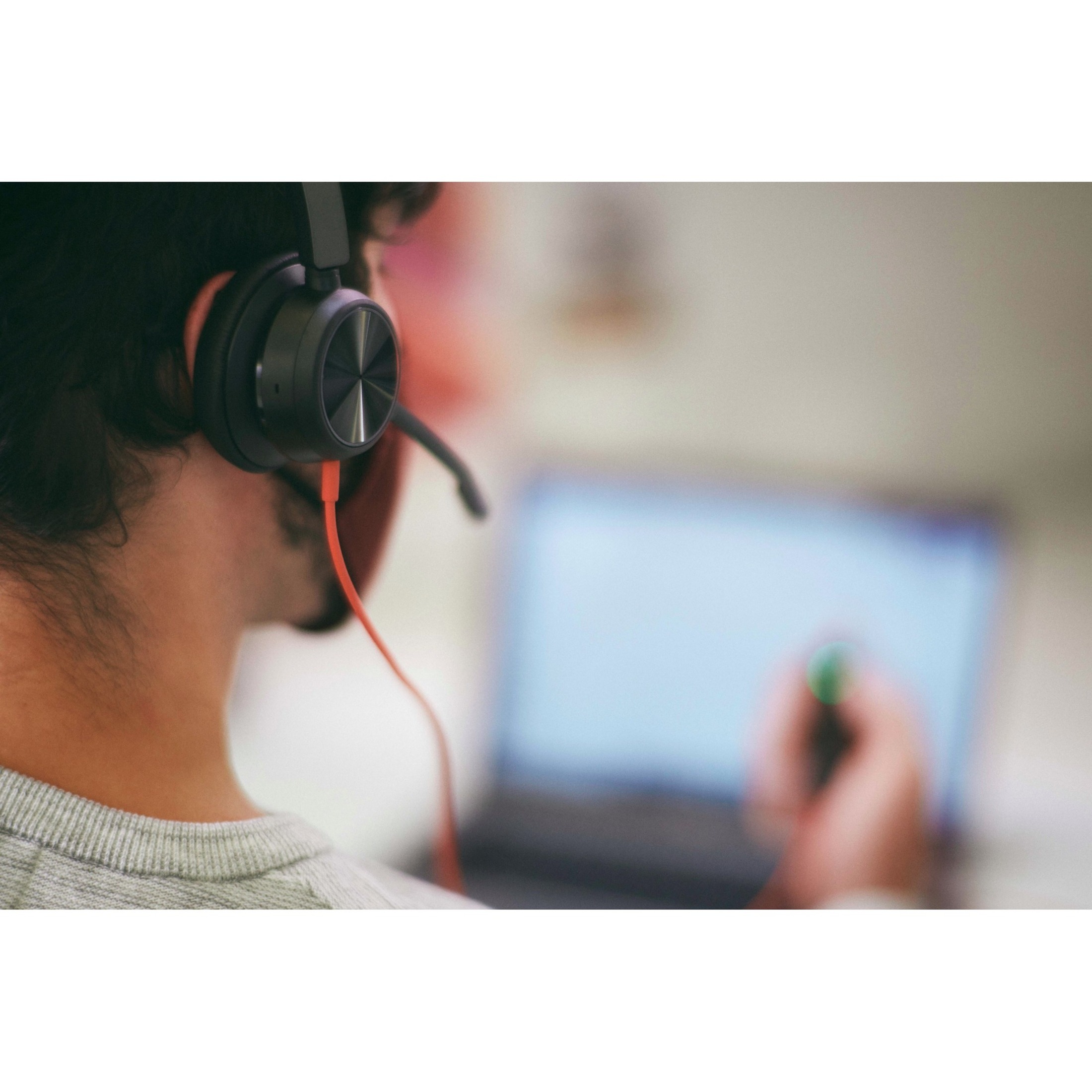 Poly Blackwire 8225 USB-A Headset - Microsoft Teams Certification - Stereo - Mini-phone (3.5mm), USB Type A - Wired - 32 Ohm - 20 Hz to 20 kHz - Over-the-head, On-ear - Binaural - Supra-aural - 7.19 ft Cable - Omni-directional, Noise Cancelling, Uni-directional, Directional, MEMS Technology Microphone - Noise Canceling - Black — alternate image4