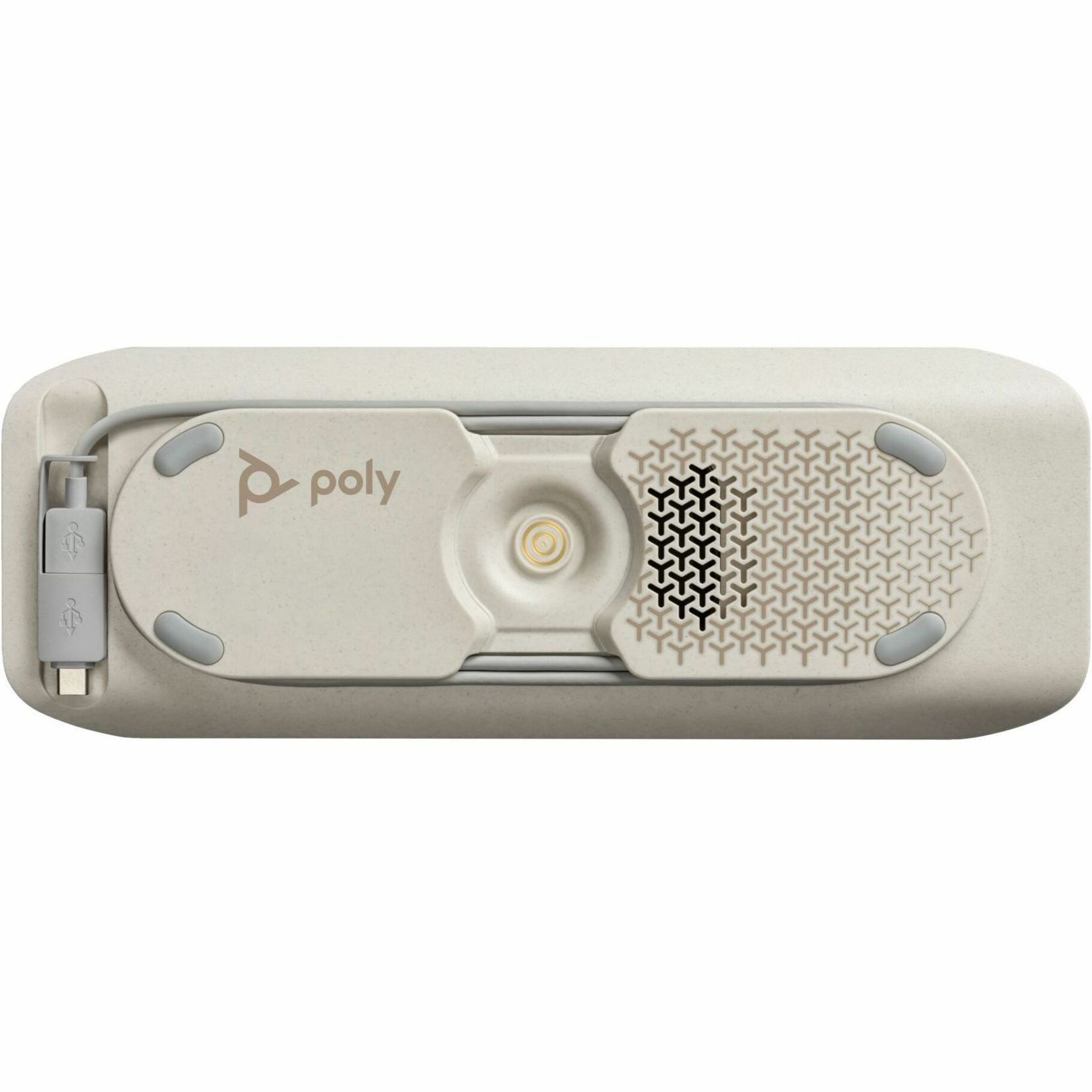Poly Sync 40 Microsoft Teams Certified Speakerphone - Wired/Wireless - Microsoft Teams - 3 Microphone(s) - 50 mm Speaker(s) - Silver — alternate image6