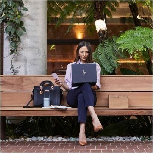 HP Elite Dragonfly 13.5" Convertible 2 in 1 Chromebook - WUXGA+ - Intel Core i5 12th Gen i5-1245U - vPro Technology - Intel Evo Platform - 8 GB - 256 GB SSD - Bilingual Keyboard - Slate Blue - Smart Buy - Intel Chip - 1920 x 1280 - ChromeOS - Intel Iris Xe Graphics - Sure View, In-plane Switching (IPS) Technology, BrightView - Front Camera/Webcam - 10 Hours Battery Run Time - IEEE 802.11ax Wireless LAN Standard — alternate image10