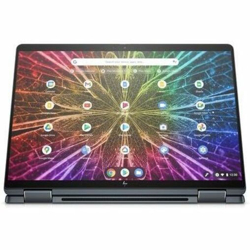 HP Elite Dragonfly 13.5" Convertible 2 in 1 Chromebook - WUXGA+ - Intel Core i5 12th Gen i5-1245U - vPro Technology - Intel Evo Platform - 8 GB - 256 GB SSD - Bilingual Keyboard - Slate Blue - Smart Buy - Intel Chip - 1920 x 1280 - ChromeOS - Intel Iris Xe Graphics - Sure View, In-plane Switching (IPS) Technology, BrightView - Front Camera/Webcam - 10 Hours Battery Run Time - IEEE 802.11ax Wireless LAN Standard — alternate image2