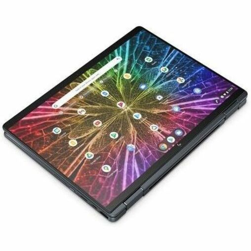 HP Elite Dragonfly 13.5" Convertible 2 in 1 Chromebook - WUXGA+ - Intel Core i5 12th Gen i5-1245U - vPro Technology - Intel Evo Platform - 8 GB - 256 GB SSD - Bilingual Keyboard - Slate Blue - Smart Buy - Intel Chip - 1920 x 1280 - ChromeOS - Intel Iris Xe Graphics - Sure View, In-plane Switching (IPS) Technology, BrightView - Front Camera/Webcam - 10 Hours Battery Run Time - IEEE 802.11ax Wireless LAN Standard — alternate image3