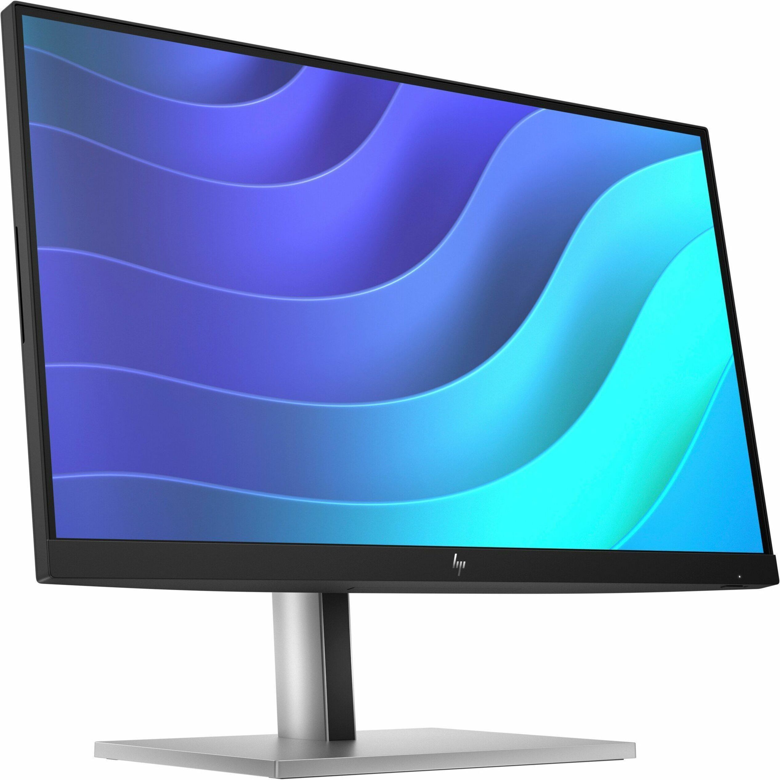 HP E22 G5 22" Class Full HD LCD Monitor - 16:9 - Black, Silver - 21.5" Viewable - In-plane Switching (IPS) Technology - LED Backlight - 1920 x 1080 - 16.7 Million Colors - 250 Nit - 5 ms - 75 Hz Refresh Rate - Pivot, Swivel, Tilt, Height - HDMI - DisplayPort - VESA Mount Compatible - USB Hub — right