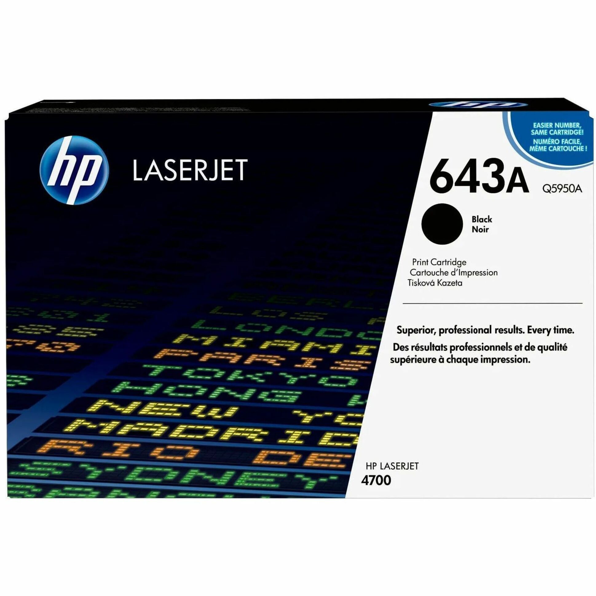 HP 643A (Q5950A) Original Laser Toner Cartridge