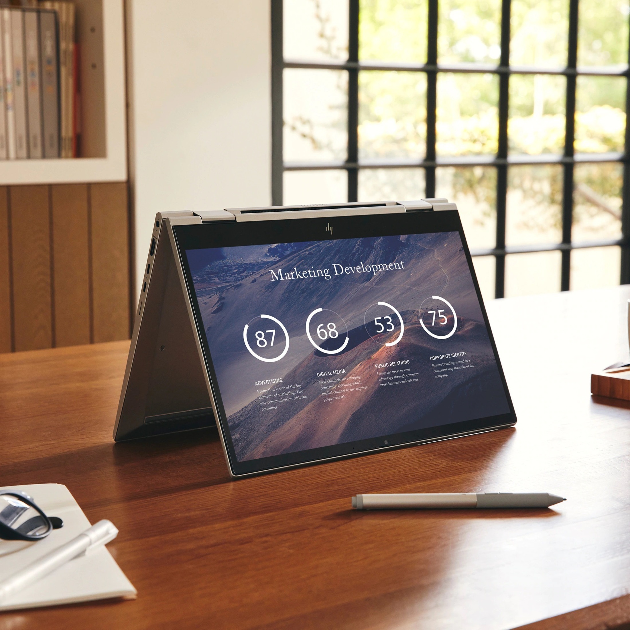 HP EliteBook x360 830 G8 13.3" Touchscreen Convertible 2 in 1 Notebook - 4G - Full HD - 60 Hz - Intel Core i5 11th Gen i5-1145G7 - vPro Technology - 16 GB - 256 GB SSD - Intel Chip - LTE Advanced - 1920 x 1080 - Intel Iris Xe Graphics - In-plane Switching (IPS) Technology - 13.25 Hours Battery Run Time - IEEE 802.11a/b/g/n/ac Wireless LAN Standard — alternate image3