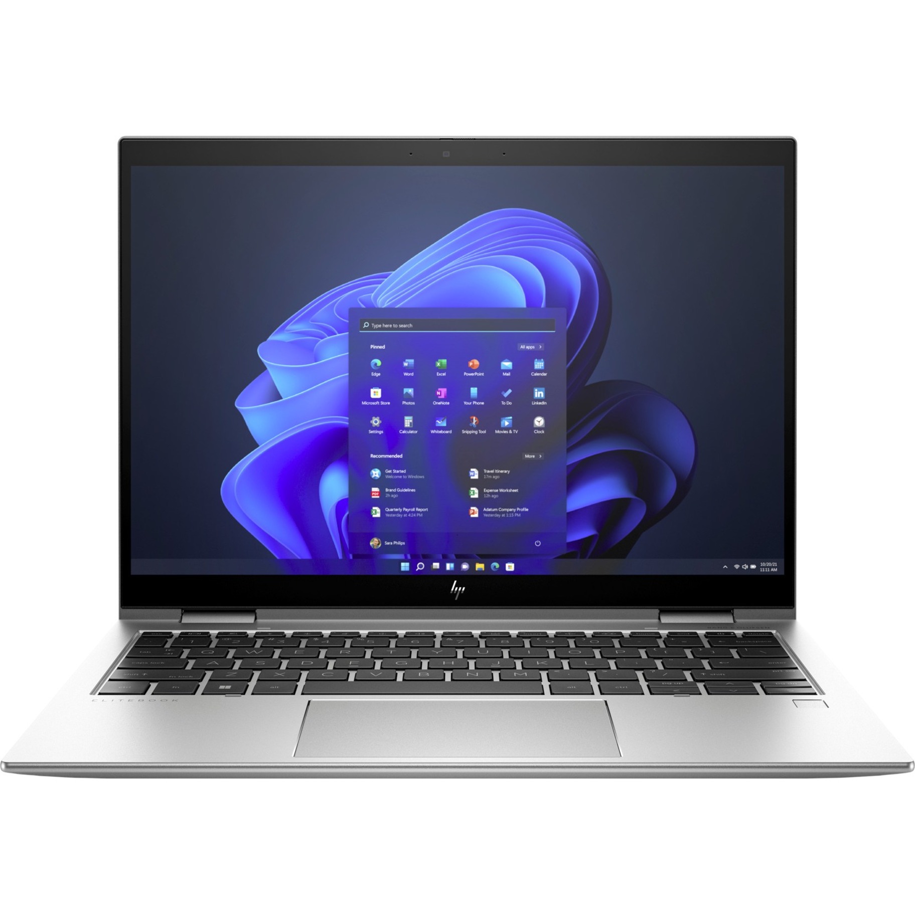 HP Elite x360 830 G9 13.3" Touchscreen Convertible 2 in 1 Notebook - 5G - WUXGA - 60 Hz - Intel Core i5 12th Gen i5-1245U - 16 GB - 256 GB SSD - Intel Chip - LTE - 1920 x 1200 - Intel Iris Xe Graphics - In-plane Switching (IPS) Technology - IEEE 802.11ax Wireless LAN Standard — front
