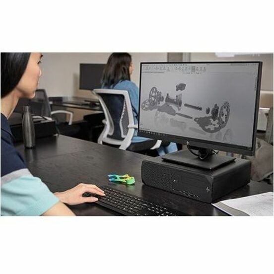 HP Z2 G9 Workstation - 1 Core i5 12th Gen i5-12600 - vPro Technology - 64 GB - Small Form Factor - Black - Intel W680 Chip - Serial ATA/600, NVMe Controller - 0, 1 RAID Levels - Gigabit Ethernet — alternate image4