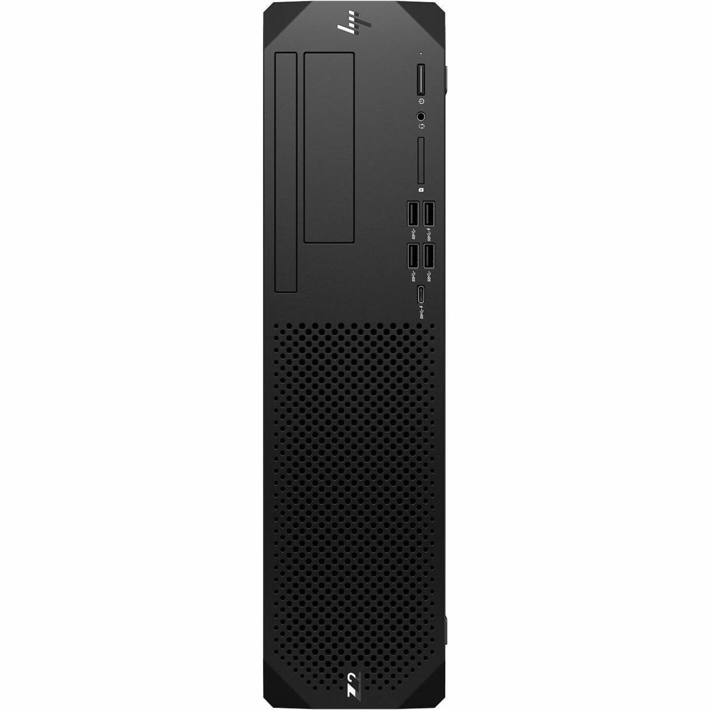 HP Z2 G9 Workstation - 1 Core i5 12th Gen i5-12600 - vPro Technology - 64 GB - Small Form Factor - Black - Intel W680 Chip - Serial ATA/600, NVMe Controller - 0, 1 RAID Levels - Gigabit Ethernet — front