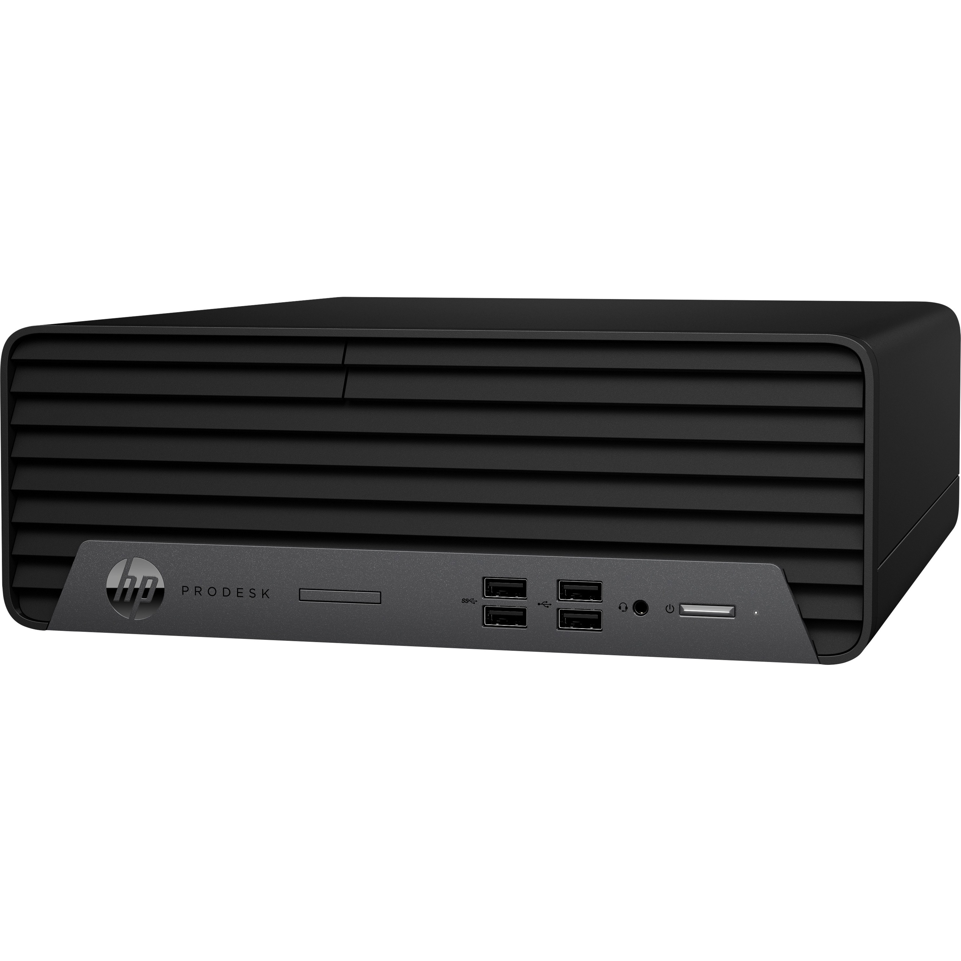 HP Business Desktop ProDesk 400 G7 Desktop Computer - Intel Core i5 10th Gen i5-10500 - vPro Technology - 8 GB - 256 GB PCI Express NVMe SSD - Small Form Factor - Intel Q470 Chip - Windows 11 Pro - Intel UHD Graphics 630 DDR4 SDRAM - IEEE 802.11ax Wireless LAN — left