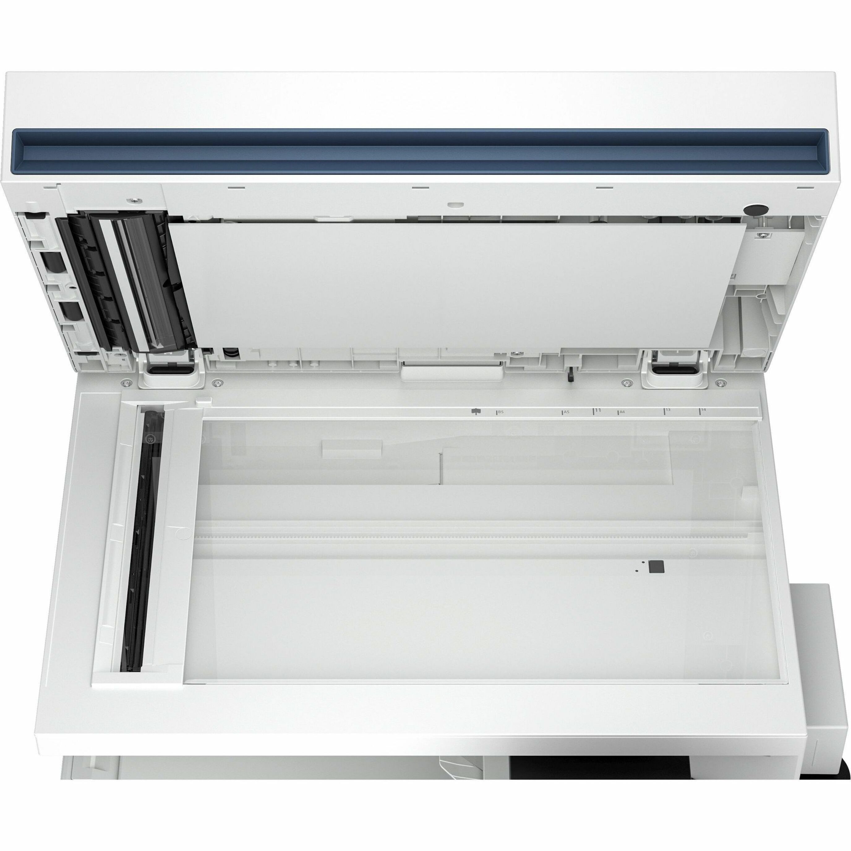 HP LaserJet Enterprise 5800zf Wired Laser Multifunction Printer - Color - Copier/Fax/Printer/Scanner - 45 ppm Mono/45 ppm Color Print - 1200 x 1200 dpi Print - Automatic Duplex Print - Up to 80000 Pages Monthly - Color Flatbed, ADF, CIS Scanner - 600 dpi Optical Scan - Monochrome Fax - Gigabit Ethernet - Apple AirPrint, Mopria, HP ePrint, HP Web Jetadmin, Near Field Communication (NFC) - USB - For Plain Paper Print — alternate image2