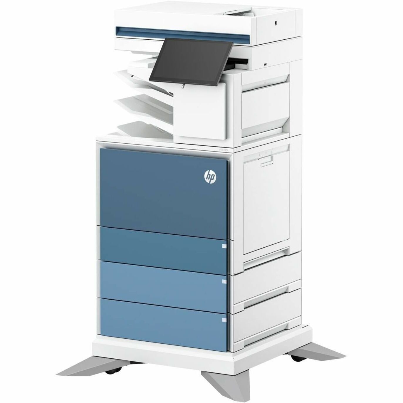 HP LaserJet Enterprise 6800zfsw Wired Laser Multifunction Printer - Copier/Printer/Scanner - 55 ppm Color Print - 1200 x 1200 dpi Print - Automatic Duplex Print - Up to 100000 Pages Monthly - Color Flatbed, ADF, CIS Scanner - 600 dpi Optical Scan - Gigabit Ethernet - Apple AirPrint, Mopria, HP ePrint, HP Web Jetadmin - USB - For Plain Paper Print — leftmaximum