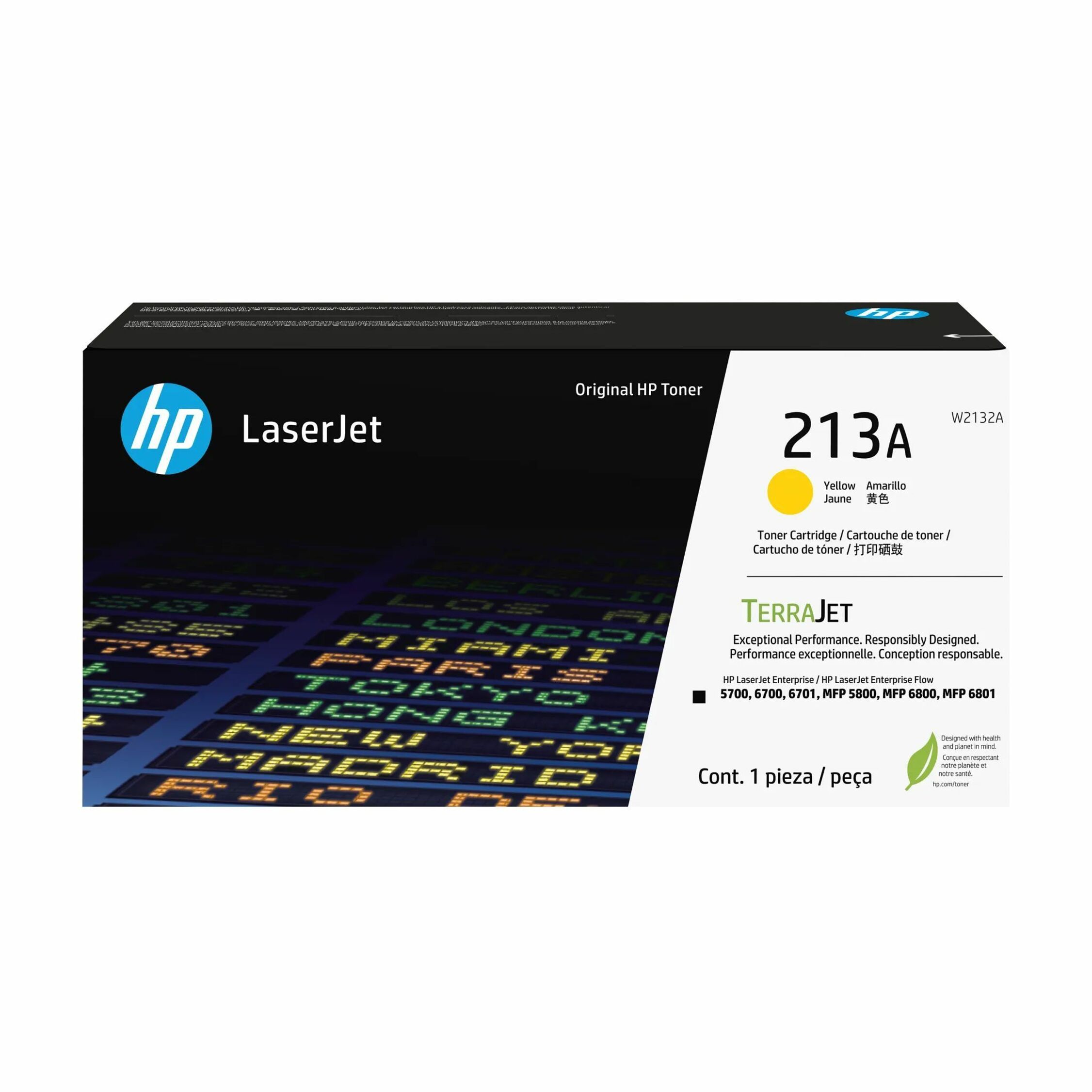 HP 213A Original Laser Toner Cartridge - Yellow - 1 Each