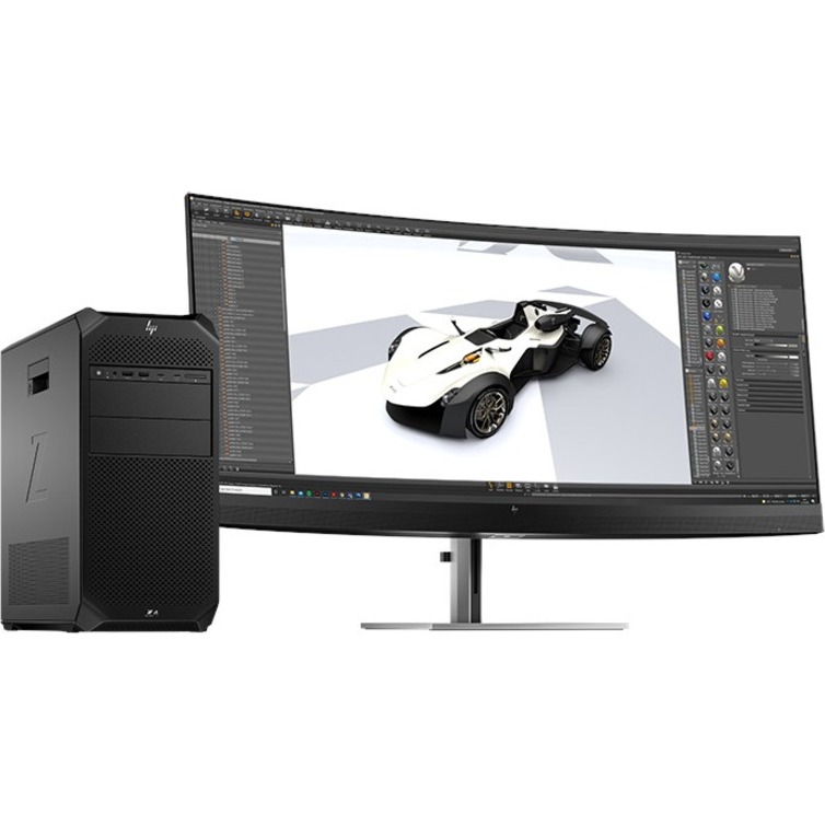 HP Z4 G5 Workstation - 1 Xeon w5-2455X - vPro Technology - 32 GB - 512 GB SSD - Tower - Black - Smart Buy - Intel W790 Chip - Windows 11 Pro - Serial ATA/600 Controller - 0, 1, 5, 10 RAID Levels - Intel Optane Memory Ready - English Keyboard - Gigabit Ethernet — alternate image3