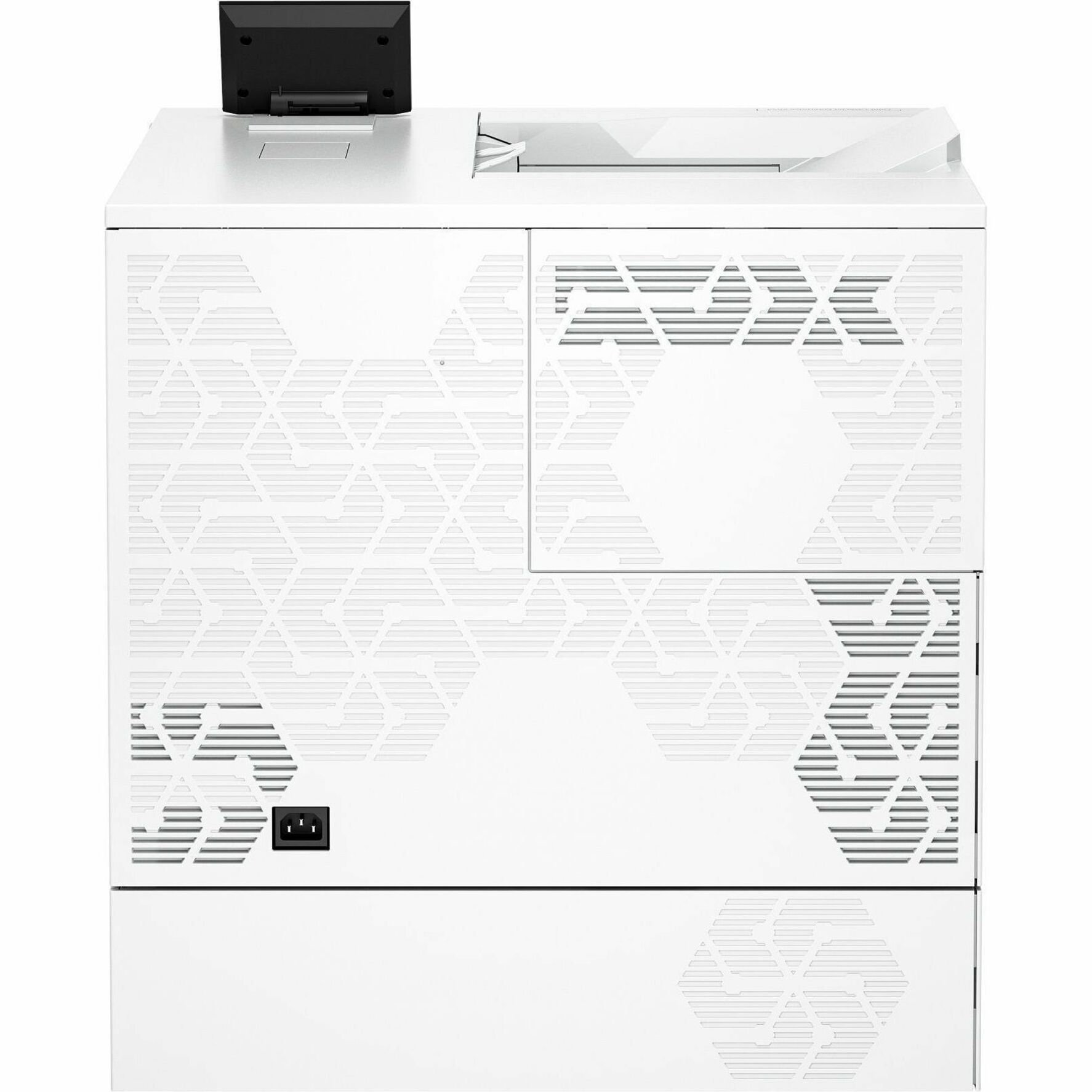 HP LaserJet Enterprise X654dn Wired Laser Printer - Color - 55 ppm Mono / 55 ppm Color - 1200 x 1200 dpi Print - Automatic Duplex Print - 650 Sheets Input - Ethernet - 180000 Pages Duty Cycle - Plain Paper Print - Gigabit Ethernet - USB — rear