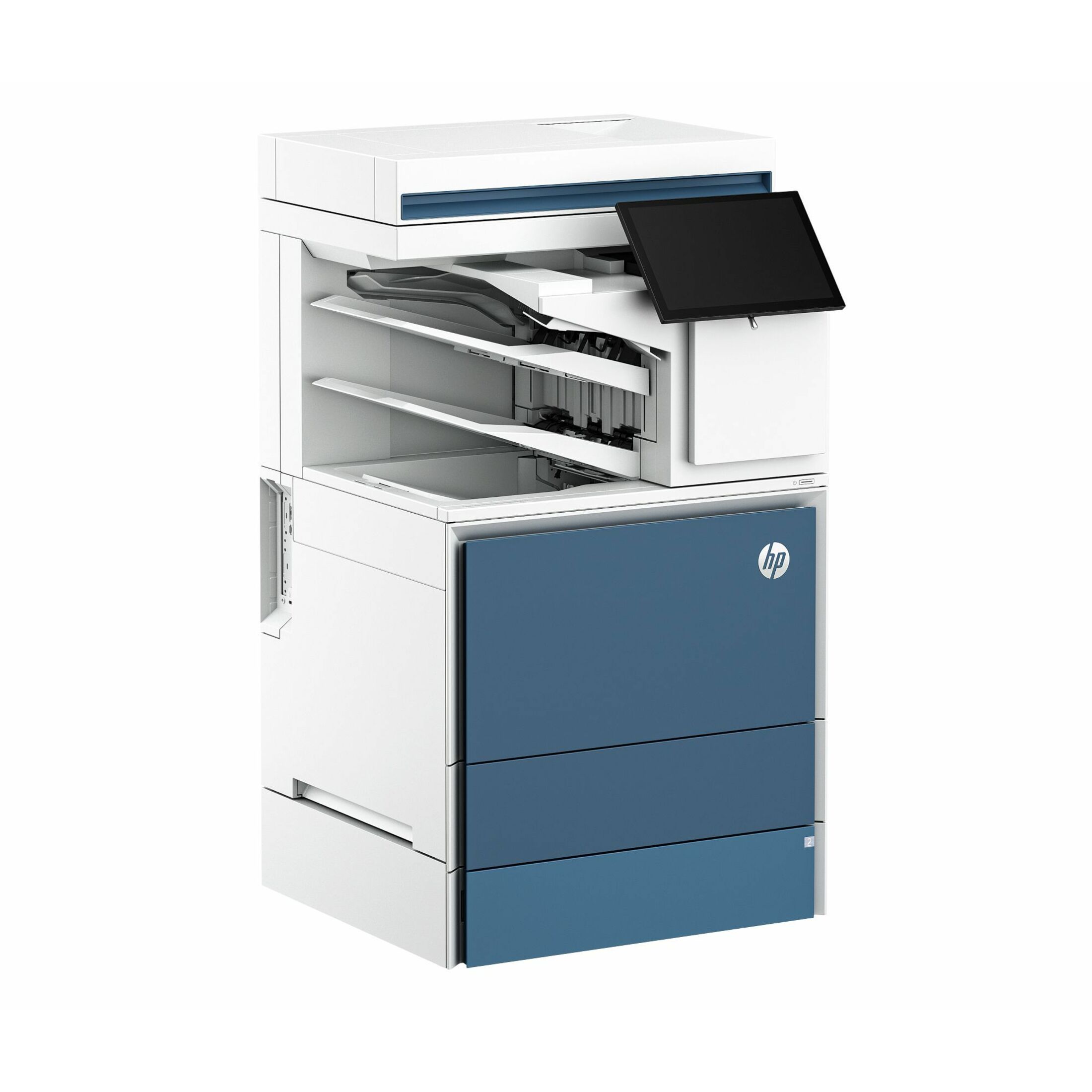 HP LaserJet Enterprise X57945zs Wired Laser Multifunction Printer - Color - Copier/Printer/Scanner - 1200 x 1200 dpi Print - Automatic Duplex Print - Up to 120000 Pages Monthly - Color Flatbed Scanner - 600 dpi Optical Scan - Gigabit Ethernet - USB - For Plain Paper Print