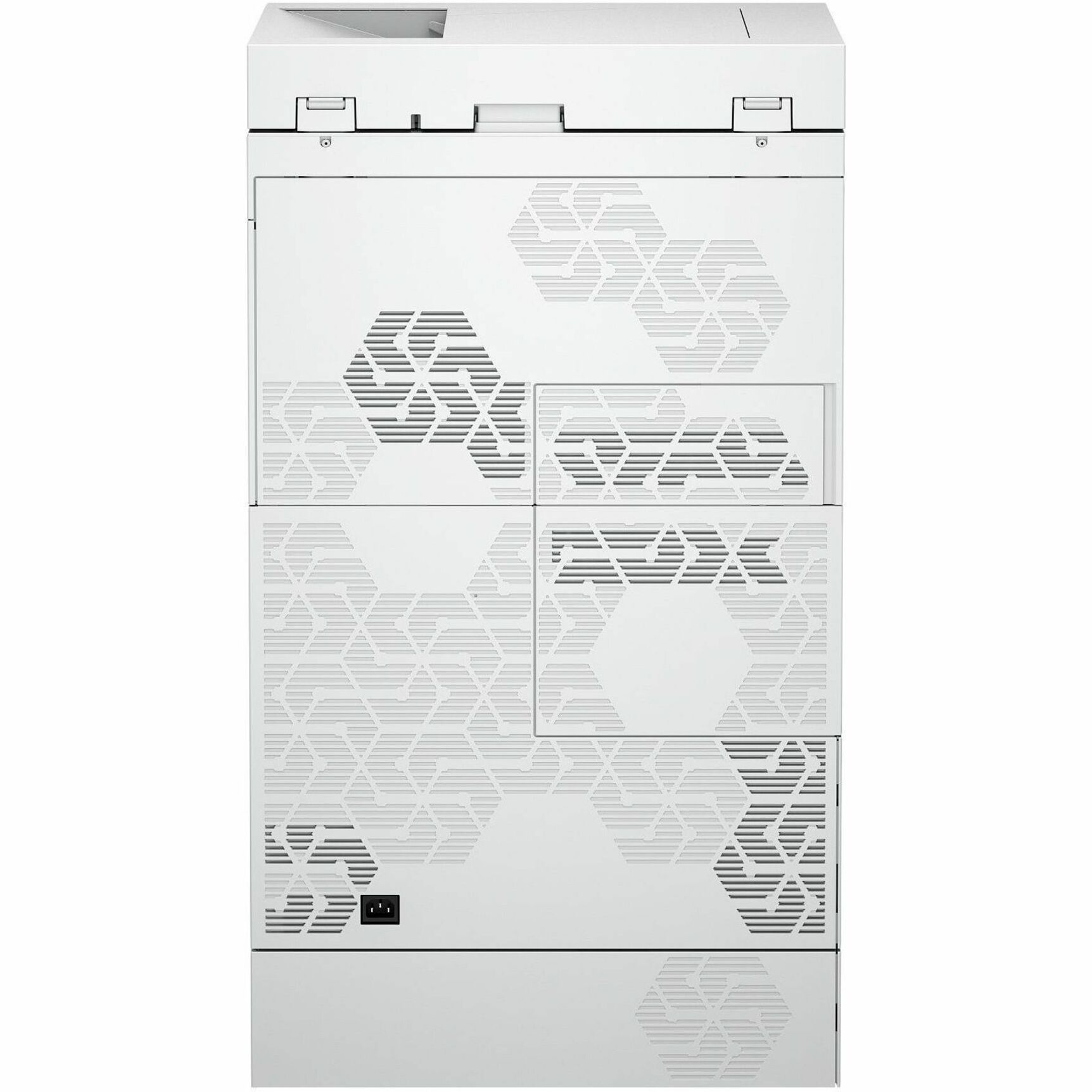 HP LaserJet Enterprise X57945zs Wired Laser Multifunction Printer - Color - Copier/Printer/Scanner - 1200 x 1200 dpi Print - Automatic Duplex Print - Up to 120000 Pages Monthly - Color Flatbed Scanner - 600 dpi Optical Scan - Gigabit Ethernet - USB - For Plain Paper Print — rear